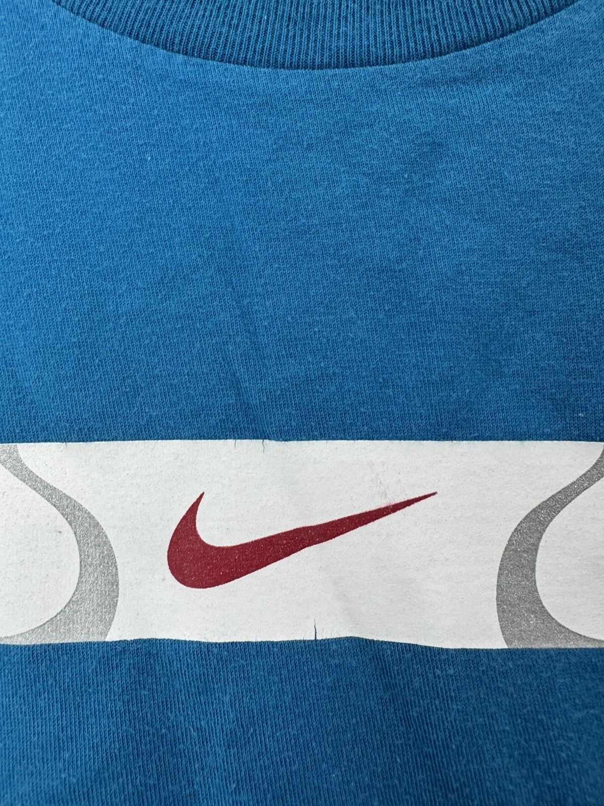 Nike Nike Vintage T-shirt Center Logo TN Style Drill Y2K Size US XL / EU 56 / 4 - 4 Thumbnail
