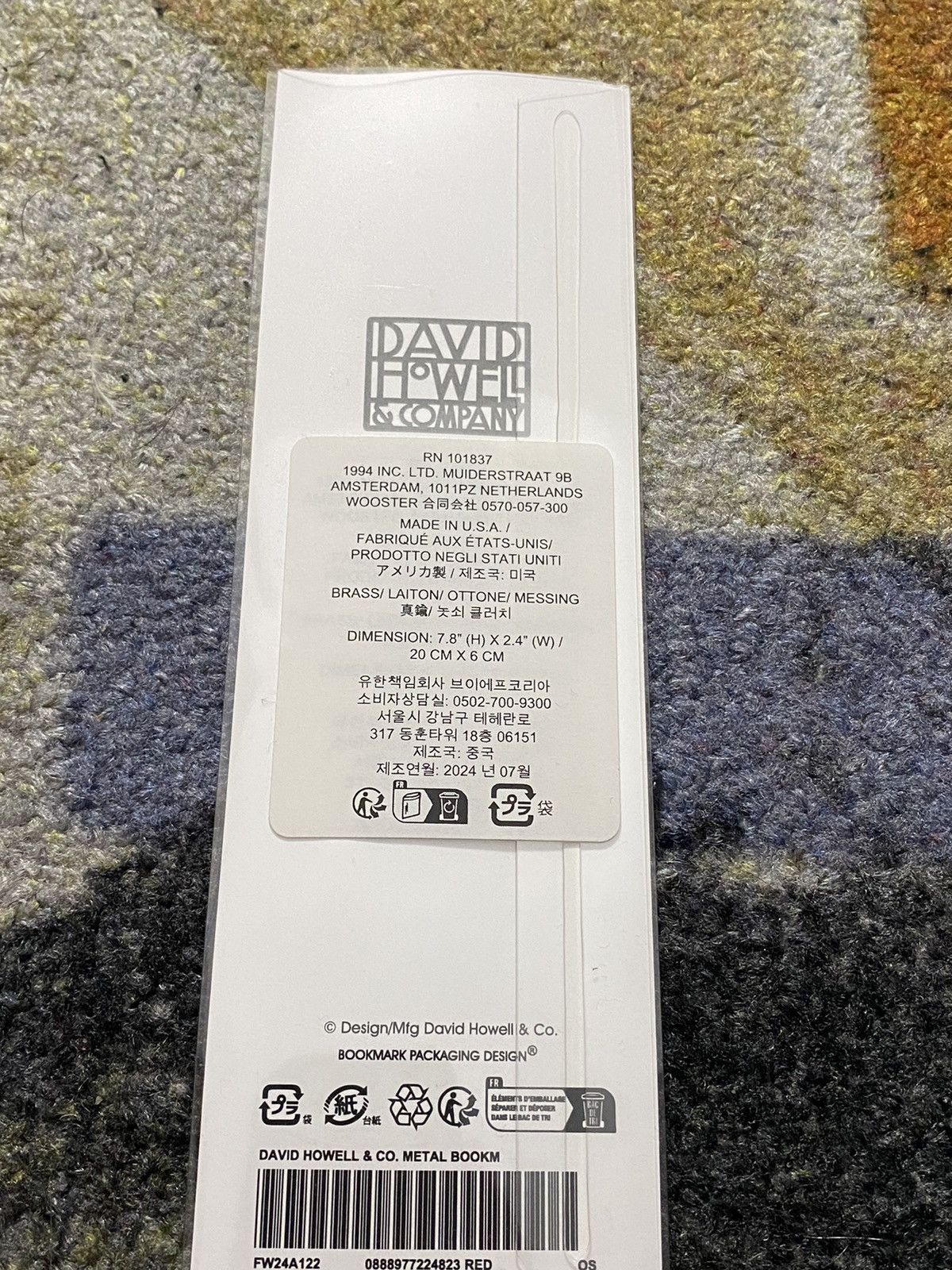 Supreme Supreme David Howell & Co. Metal Bookmark Size ONE SIZE - 3 Thumbnail