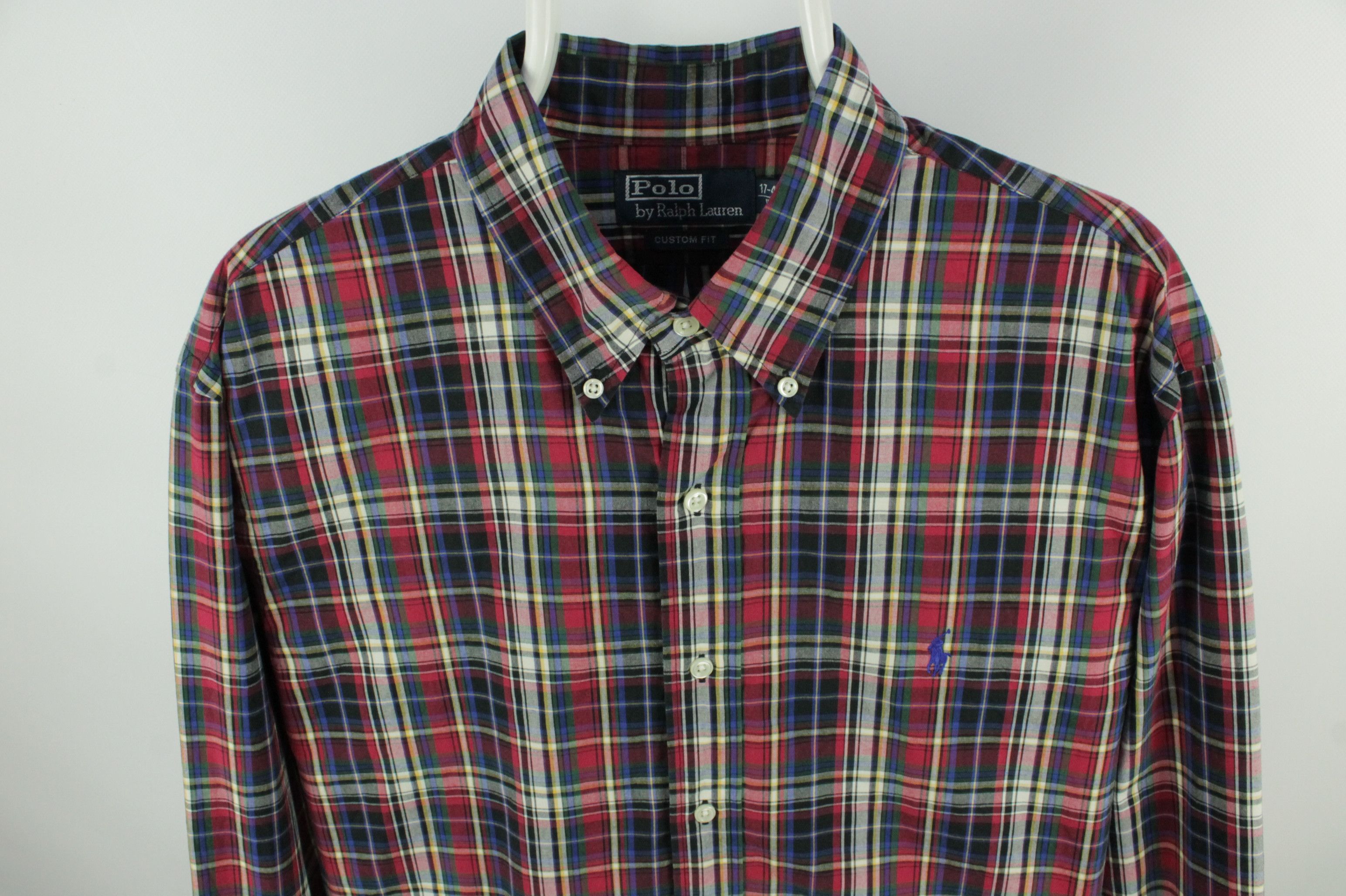 Polo Ralph Lauren Vintage Polo Ralph lauren Custom Fit Casual Plaid Shirt Size US XL / EU 56 / 4 - 2 Thumbnail