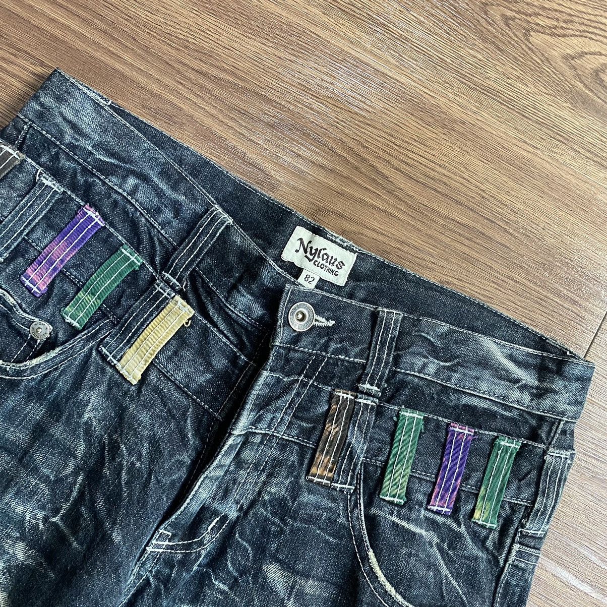 Hysteric Glamour Double Waist Nylaus Thunder Wiskeres Distressed Jeans Size US 31 - 5 Thumbnail
