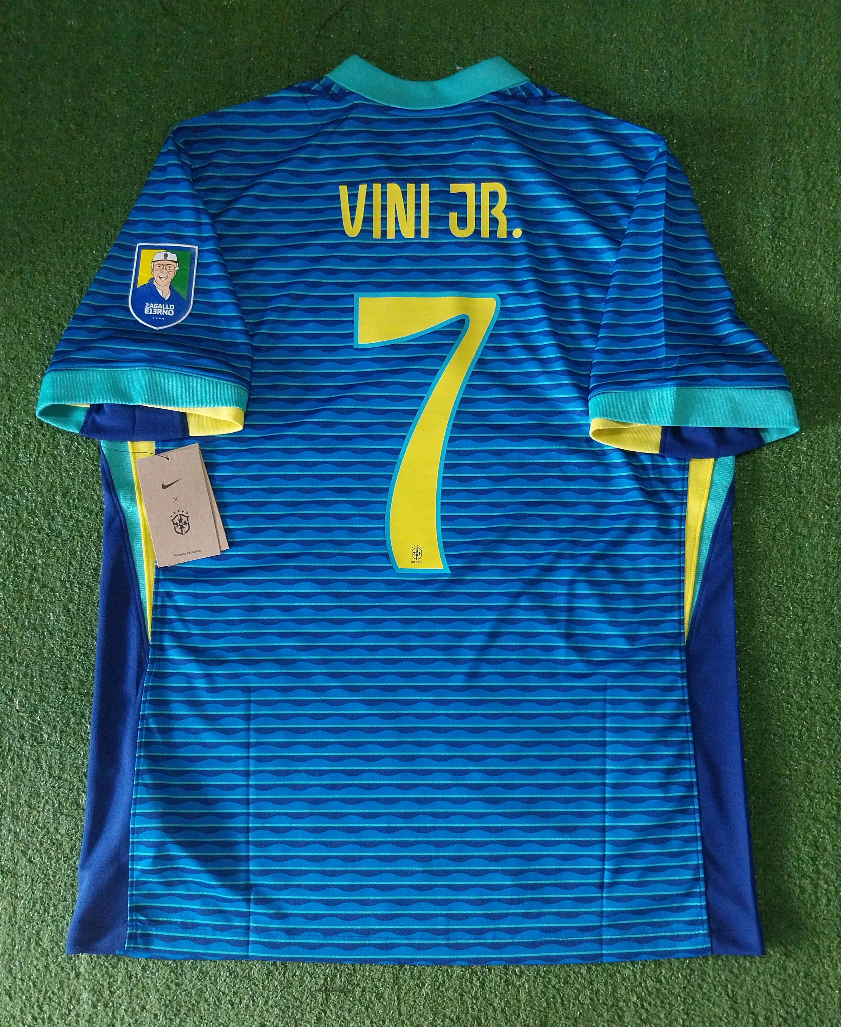 Nike Brazil away 2024 vini jr jersey football Size US L / EU 52-54 / 3 - 2 Thumbnail