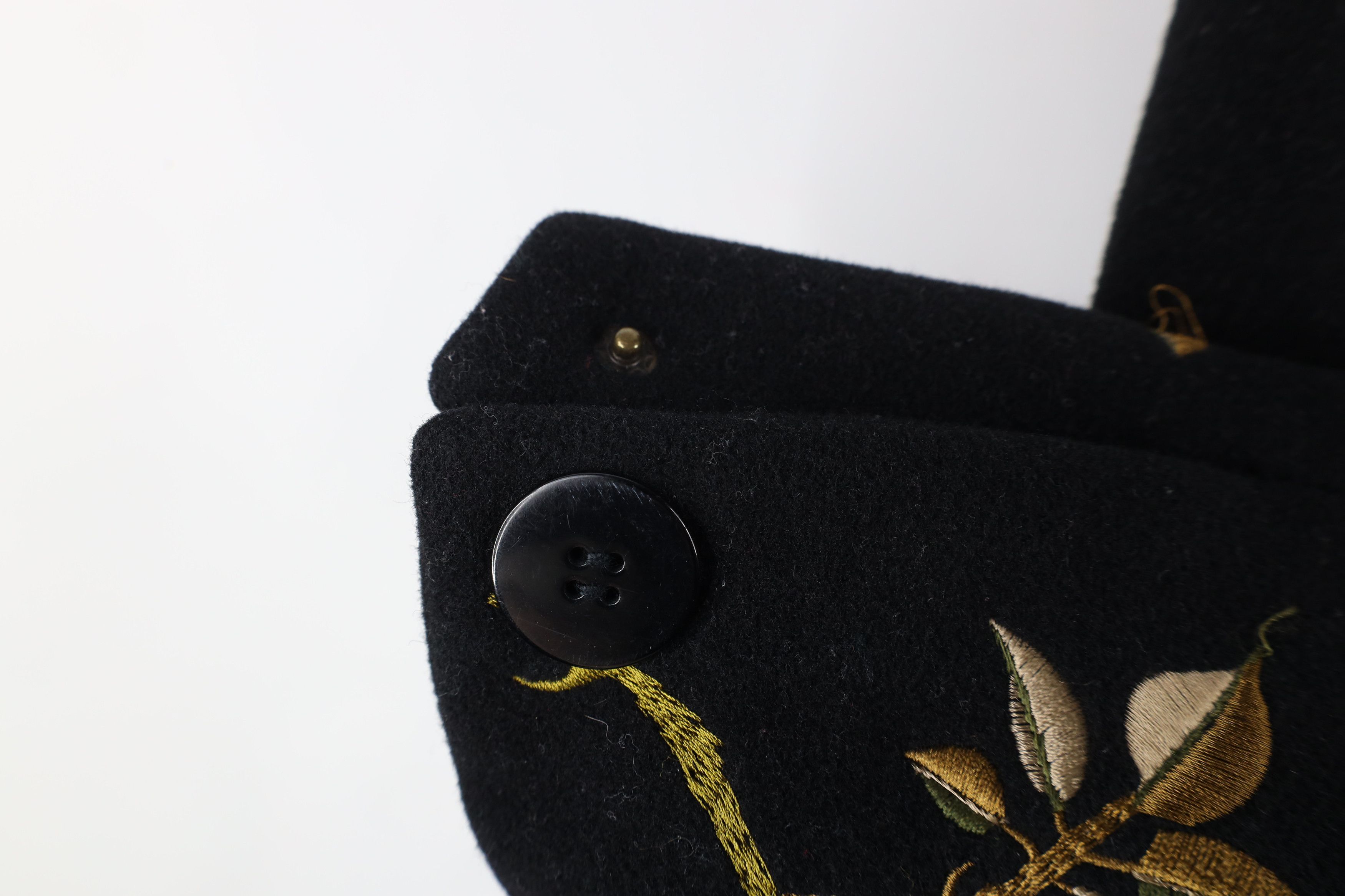 Vintage Vintage Y2K Streetwear Cashmere Blend Flower Floral Jacket Size L / US 10 / IT 46 - 4 Thumbnail