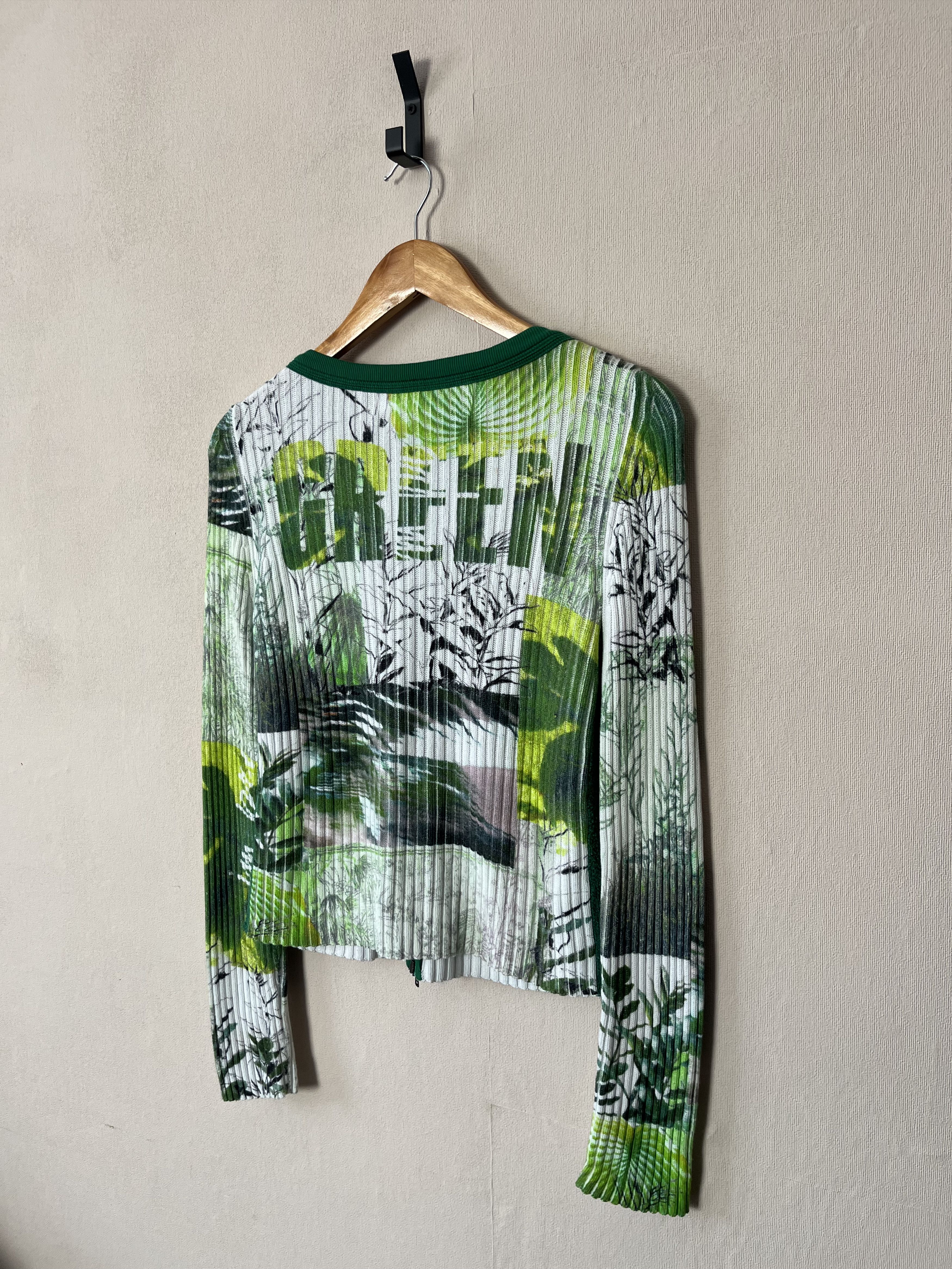 Other Marc Cain Ribbed Zip Cardigan Tropical Print Size N3 M Size M / US 6-8 / IT 42-44 - 2 Thumbnail