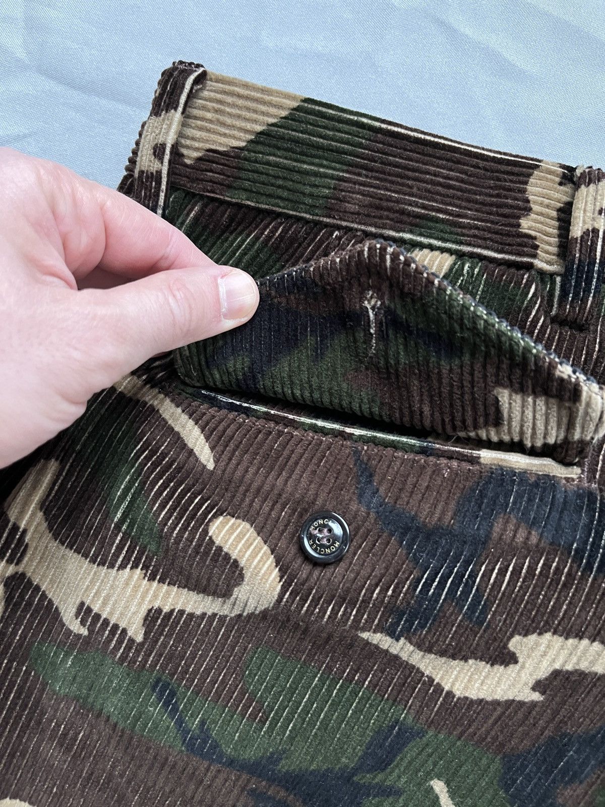 Moncler Moncler Corduroy Velvet Camo Pants Size US 30 / EU 46 - 20 Thumbnail