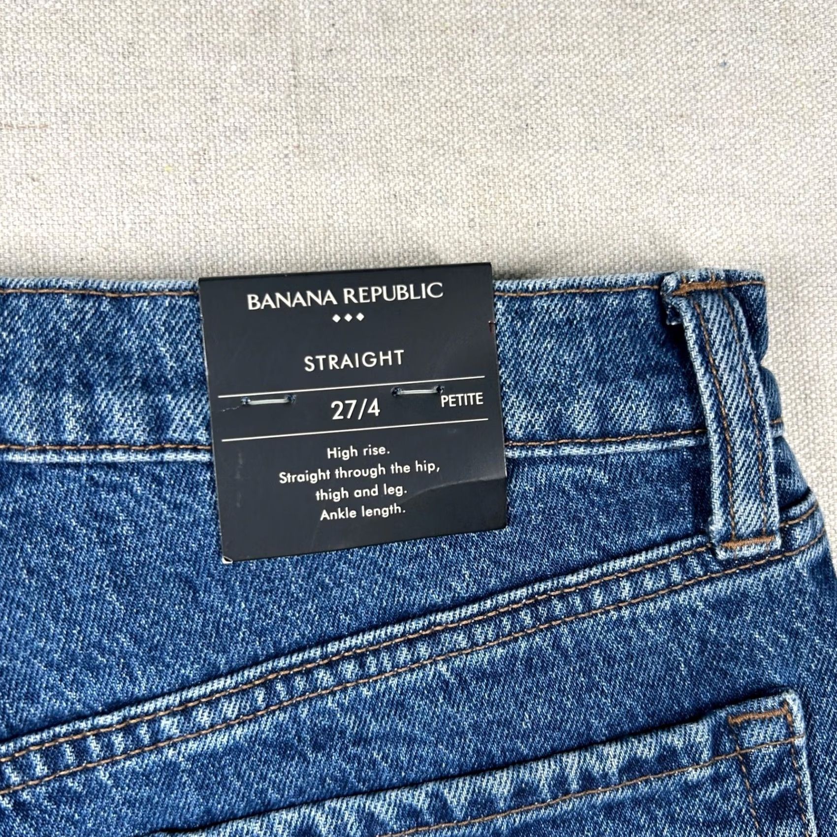 Banana Republic Banana Republic Jeans Womens 4P Petite Mid Rise Ankle Jeans Blue Cotton Spandex Denim 5-Pocket 28" Inseam Casual Pants Womens Size 27" / US 4 / IT 40 - 6 Thumbnail
