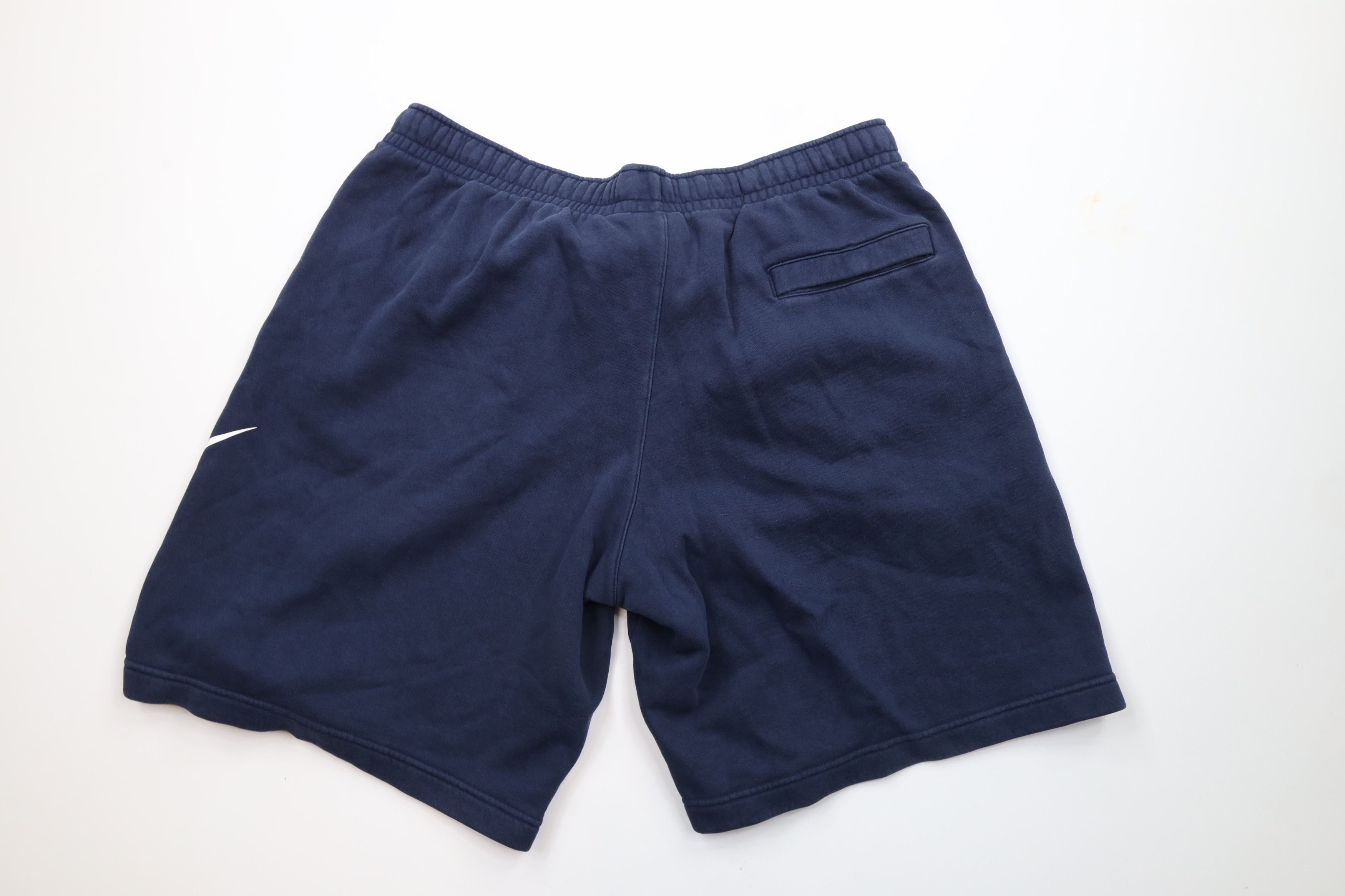 Nike × Vintage Vintage Nike Travis Scott Big Swoosh Sweatpants Shorts Blue Size US 38 / EU 54 - 9 Thumbnail