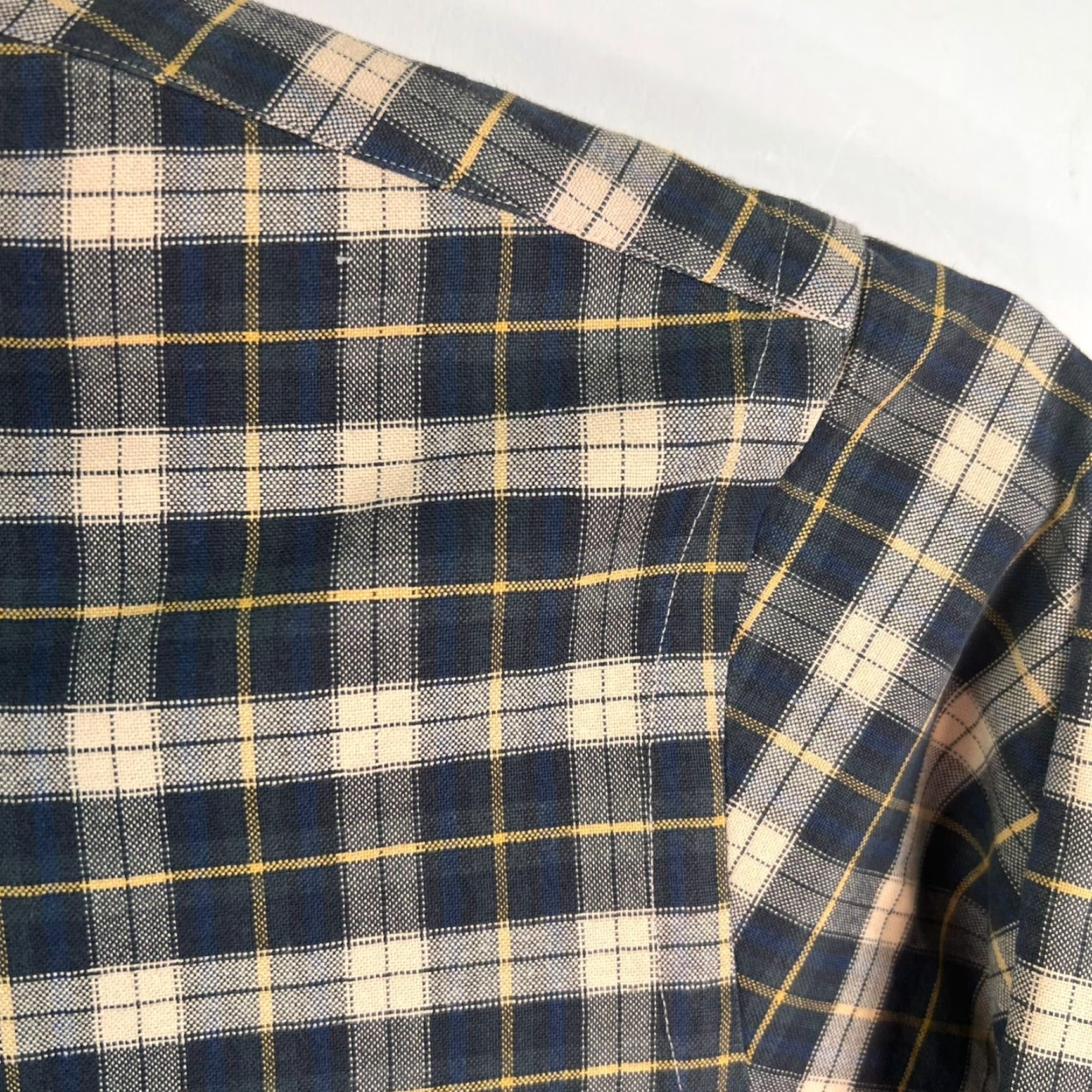 Ralph Lauren VINTAGE Ralph Lauren Shirt Men XL Blue Checkered Casual Long Sleeve Button-Up Classic 90s Size US XL / EU 56 / 4 - 2 Thumbnail