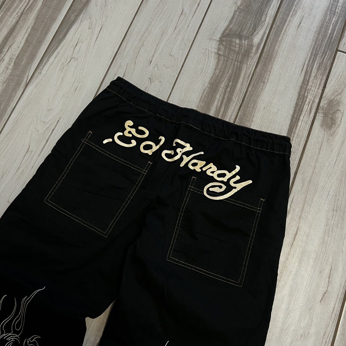 Ed Hardy Baggy Pants Ed Hardy Big Logo Dragon Size US 31 - 5 Thumbnail