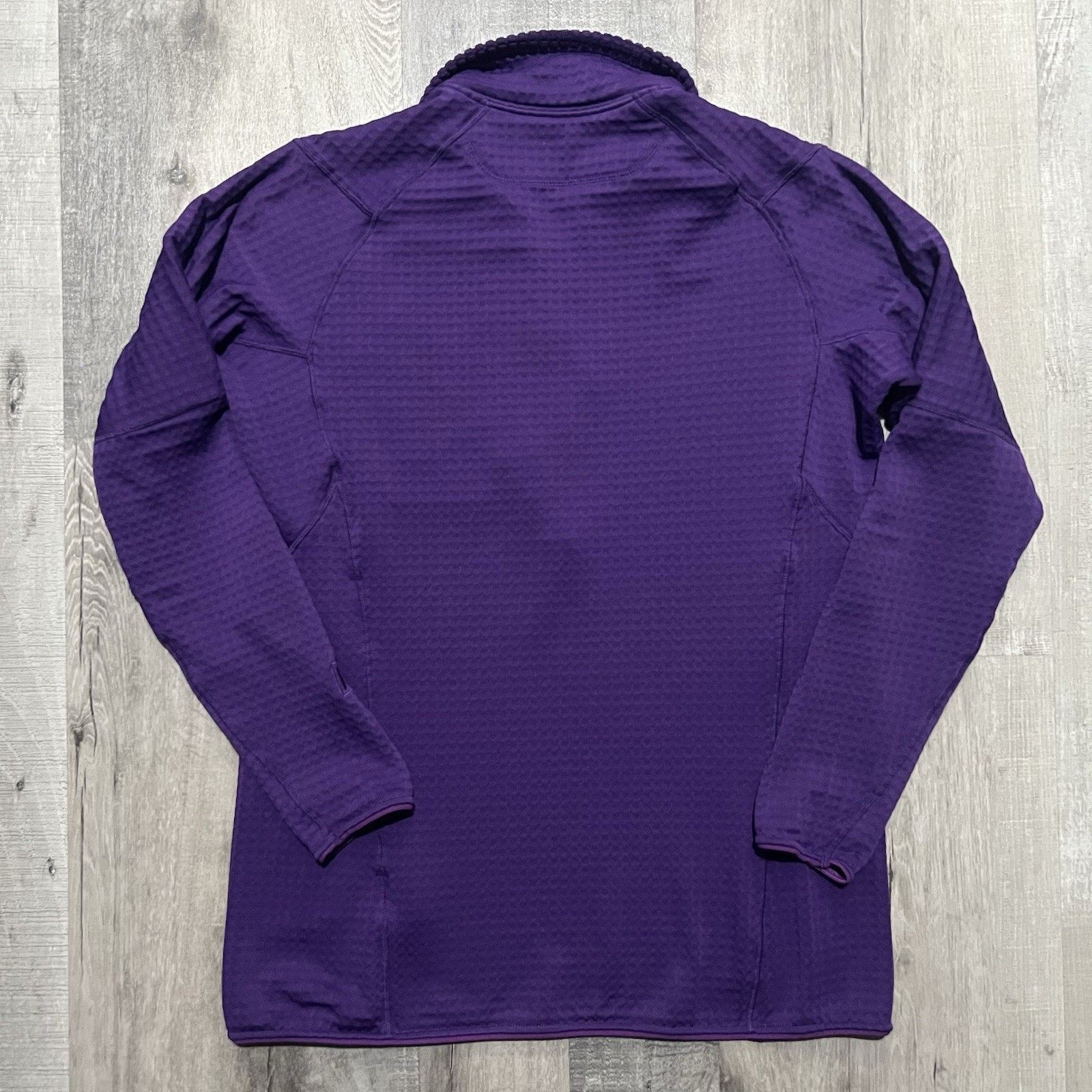 Patagonia Patagonia L Purple Waffle Grid Fleece 1/4 Zip Polartec Hike Size L / US 10 / IT 46 - 2 Thumbnail