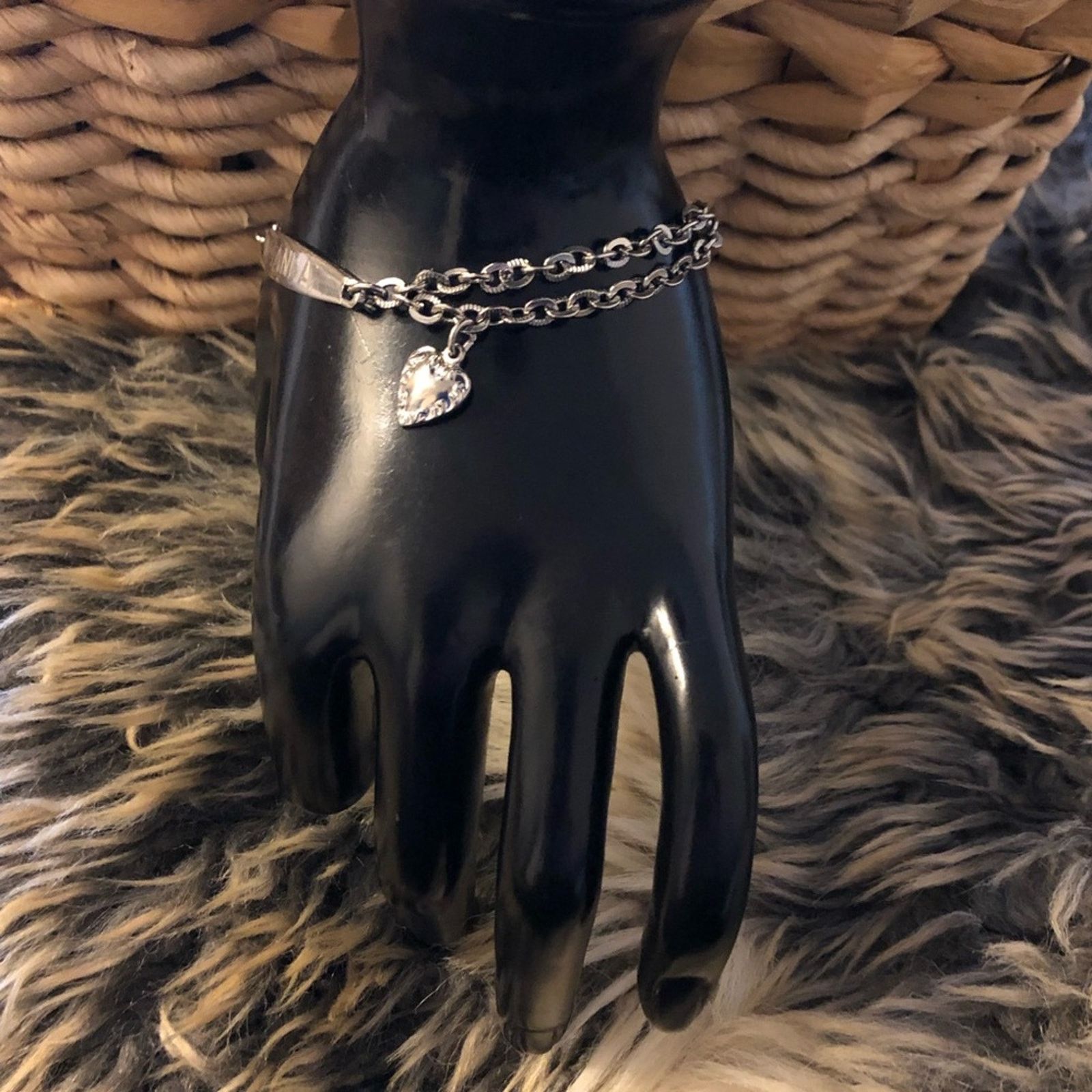 Vintage Vintage Speidel silver plated double chain “AMANDA” bracelet Size ONE SIZE - 7 Thumbnail
