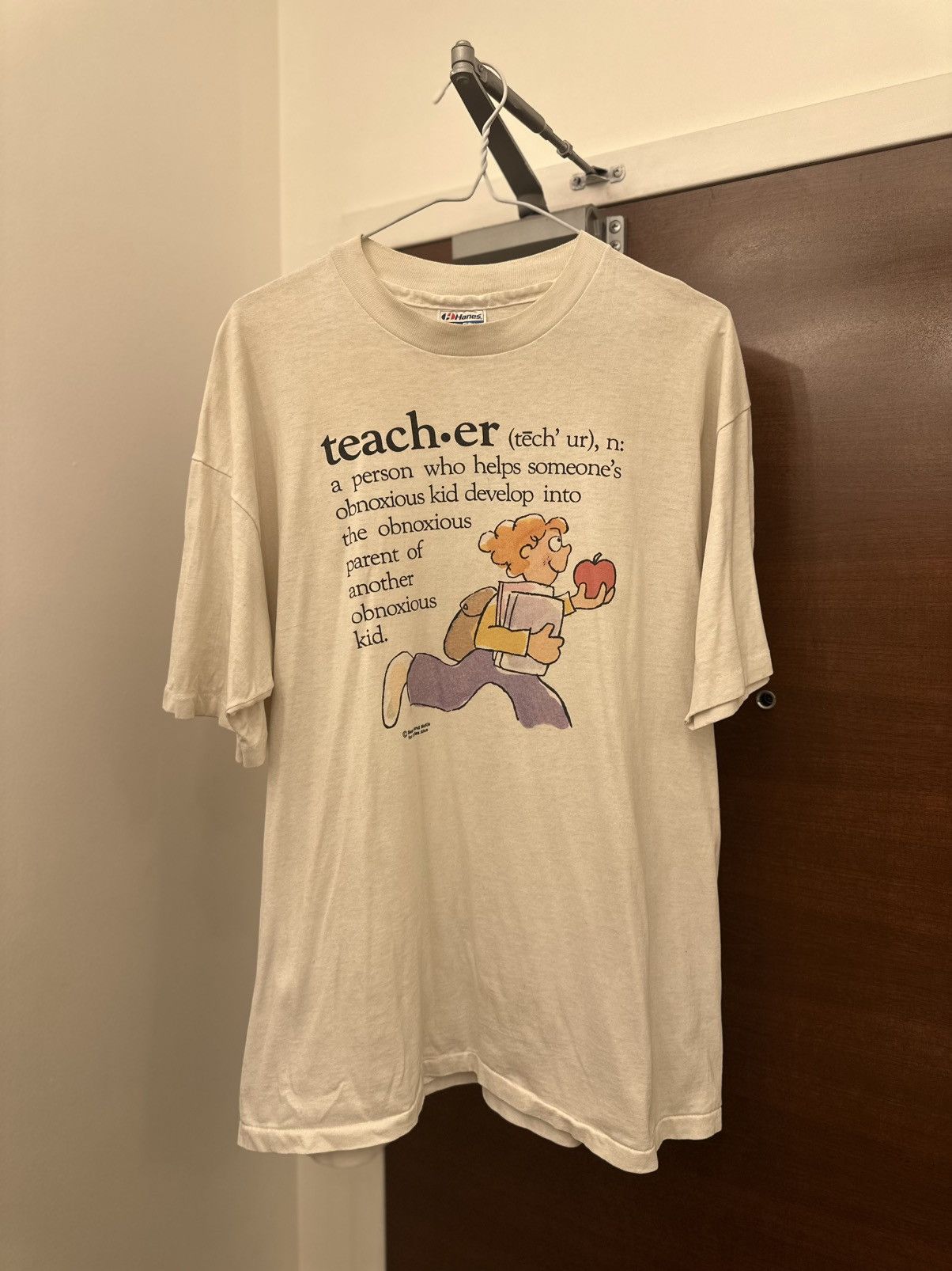 Vintage Vintage “Teacher” paperthin Tee Size US XL / EU 56 / 4 - 3 Thumbnail