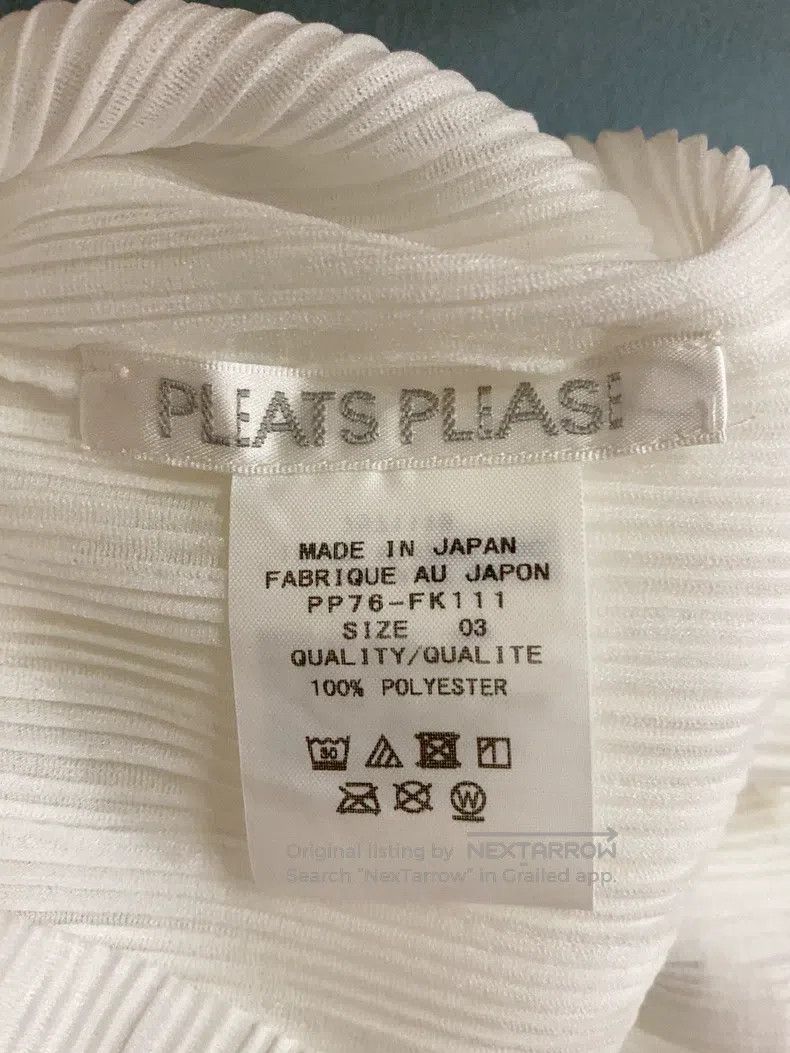 Issey Miyake Issey Miyake White Long Sleeve Top Size L / US 10 / IT 46 - 3 Thumbnail
