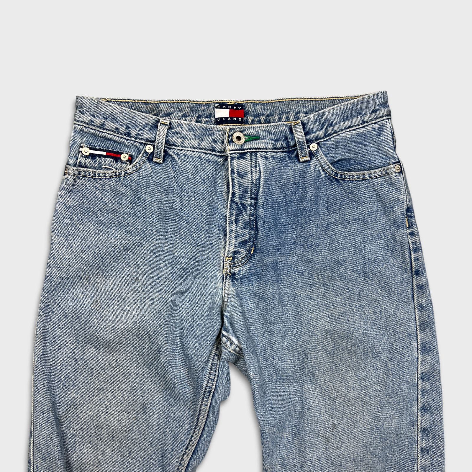 Tommy Hilfiger × Vintage Vintage 90s Tommy Hilfiger Jeans 32x29 Straight Denim Pants Size US 32 / EU 48 - 2 Thumbnail