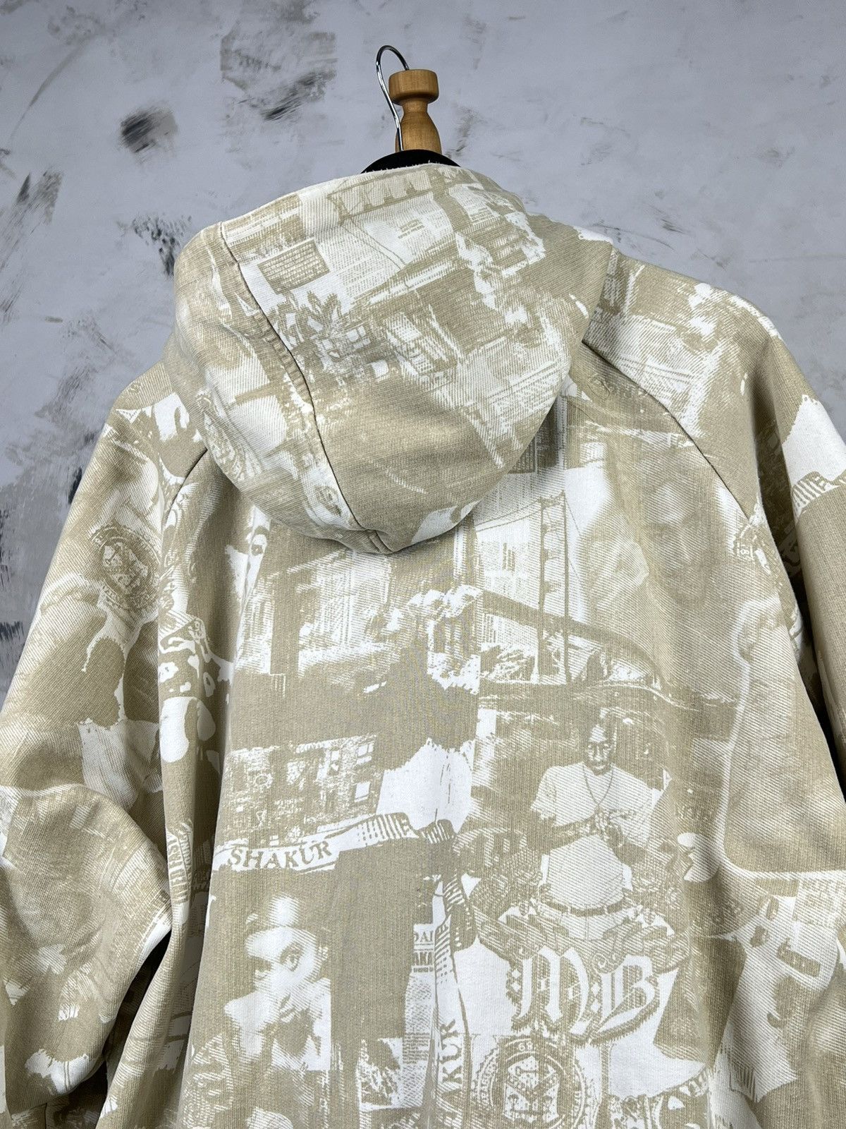 Makaveli Makaveli Branded 2Pac All-Over Hip-Hop Print Hoodie Size XL Size US XL / EU 56 / 4 - 8 Thumbnail