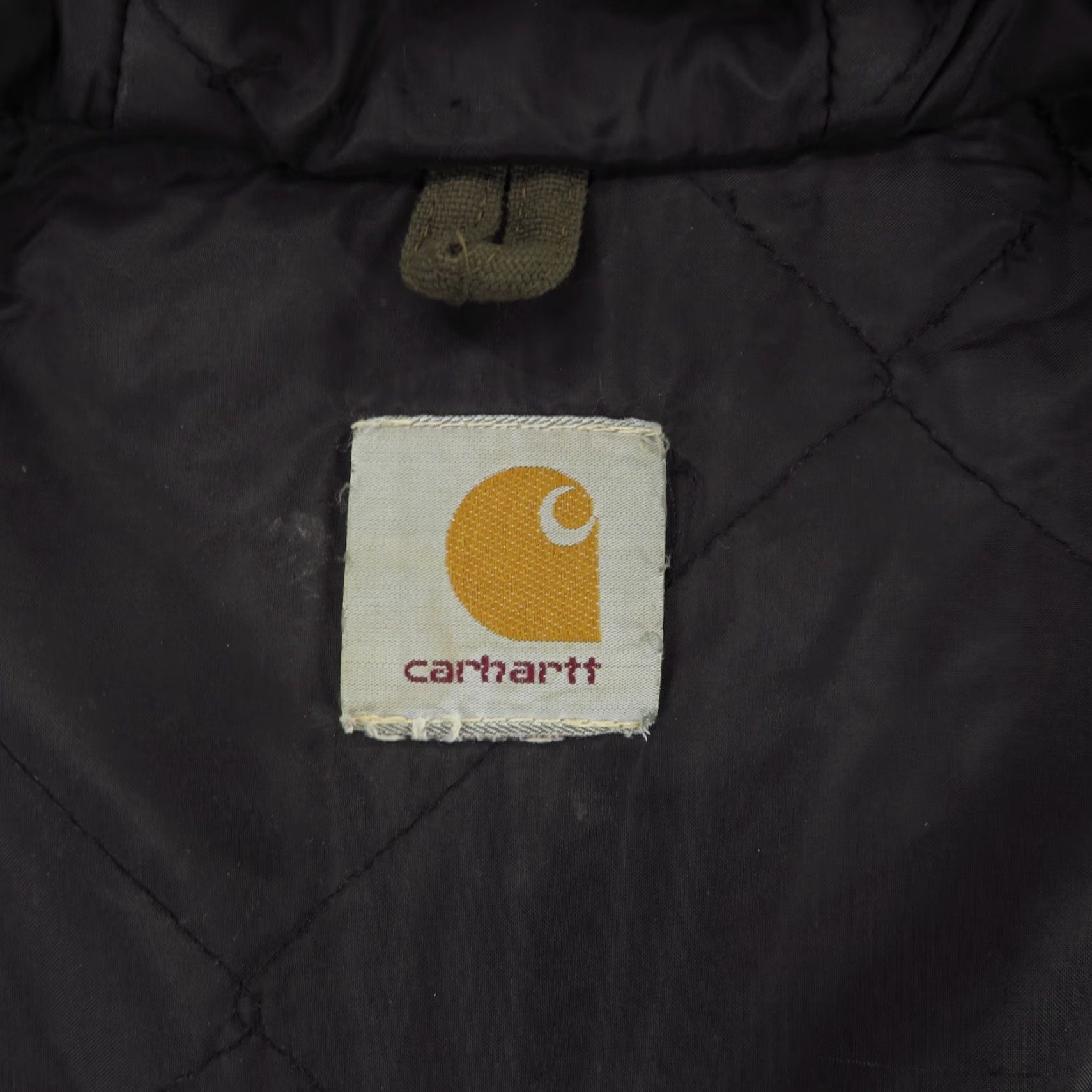Carhartt VINTAGE Carhartt Jacket Mens 2XL Green Full Zip Hooded Quilt Lined Coat J130 90s Grunge USA Army Outdoors Workwear Bomber Jacket Outdoors Mens Size US XXL / EU 58 / 5 - 7 Thumbnail