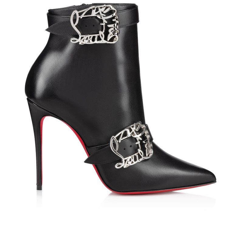 Christian Louboutin os11x0526 Giddylina Booty 100mm Low Boots in Black Size US 11 / IT 41 - 1 Thumbnail