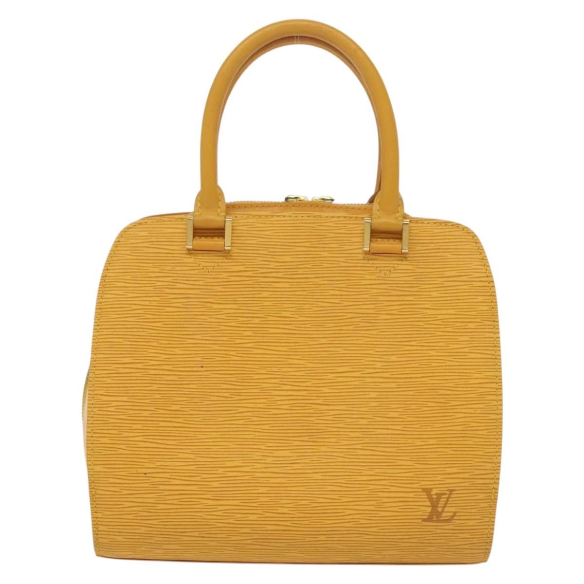 Louis Vuitton LOUIS VUITTON Epi Pont Neuf Hand Bag Yellow M52059 Size ONE SIZE - 13 Thumbnail