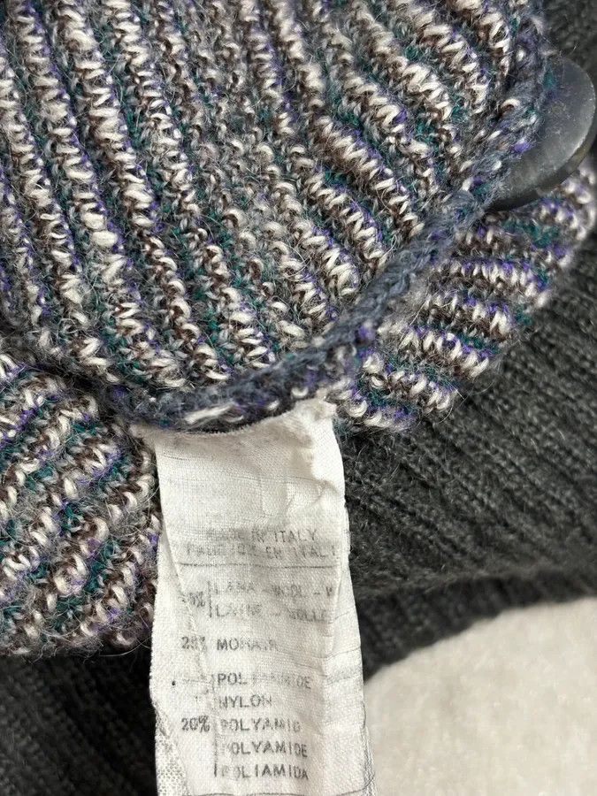 Valentino 2000s Valentino Forest Hunt Black Wool Cardigan Sweater Size US L / EU 52-54 / 3 - 9 Thumbnail