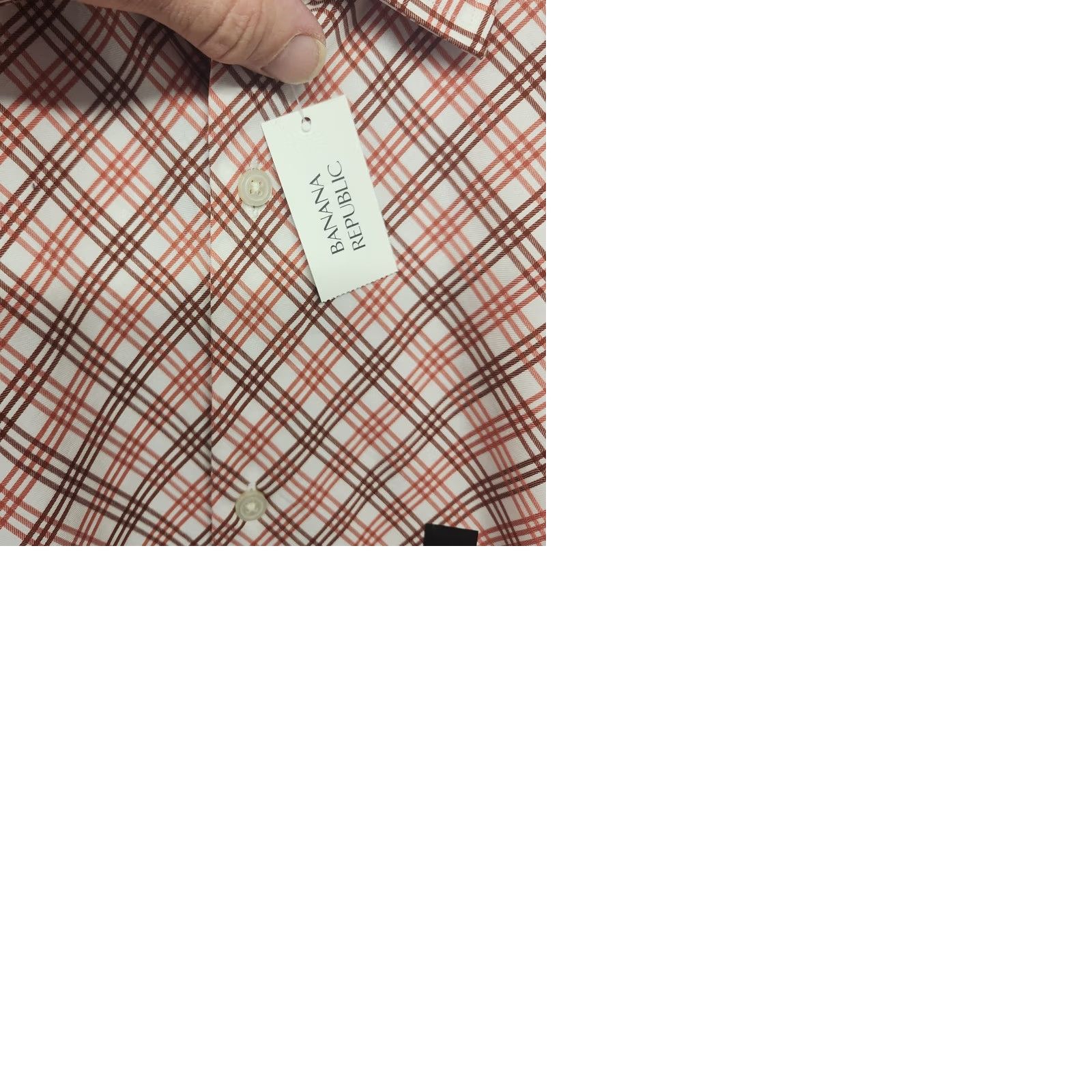 Banana Republic Banana Republic Mens Shirt Large Slim Fit Long Sleeve Button-Up Orange Geometric Shirt Mens L Orange Geometric Fall Spring Winter Button-Up Size US L / EU 52-54 / 3 - 10 Thumbnail