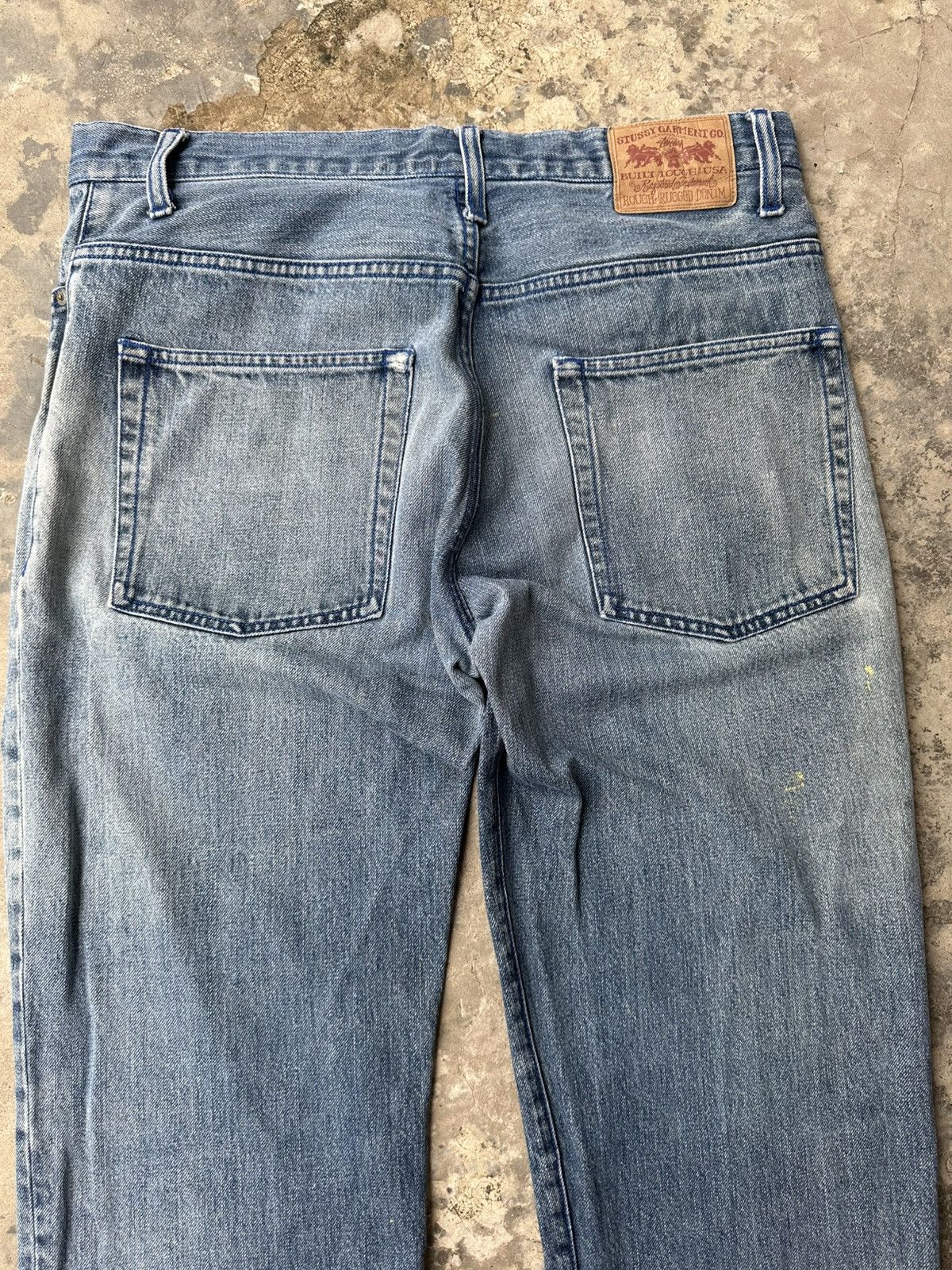 Denim Pants Stussy Rough And Tough Jeans Vintage Stussy Rough