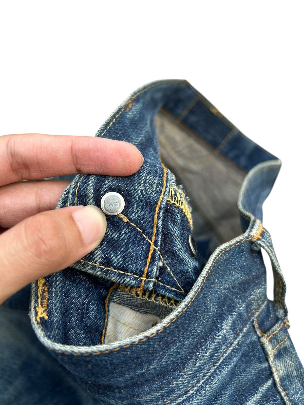 Kapital Vintage Levis 501XX big E Selvedge Distressed Repair Denim Size US 29 - 10 Thumbnail