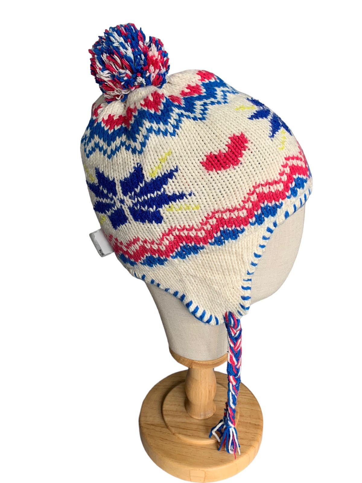 Japanese Brand × Phenix Phenix Multicolour Earflap Crochet knit Beanie Hats Size ONE SIZE - 6 Thumbnail