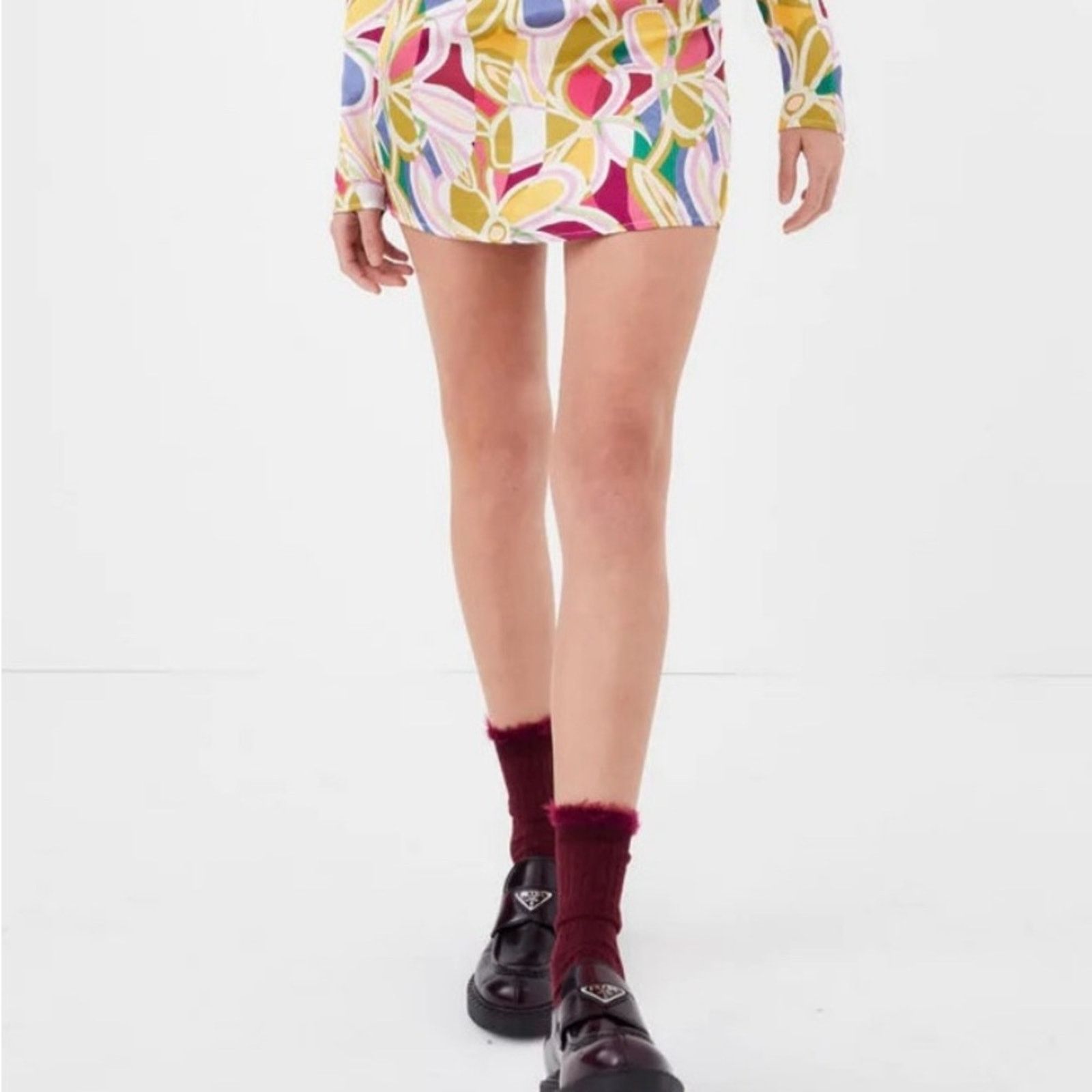 For Love & Lemons NWT For Love&Lemons $227 Multicolor Floral Mini Dress size M Size M / US 6-8 / IT 42-44 - 6 Thumbnail