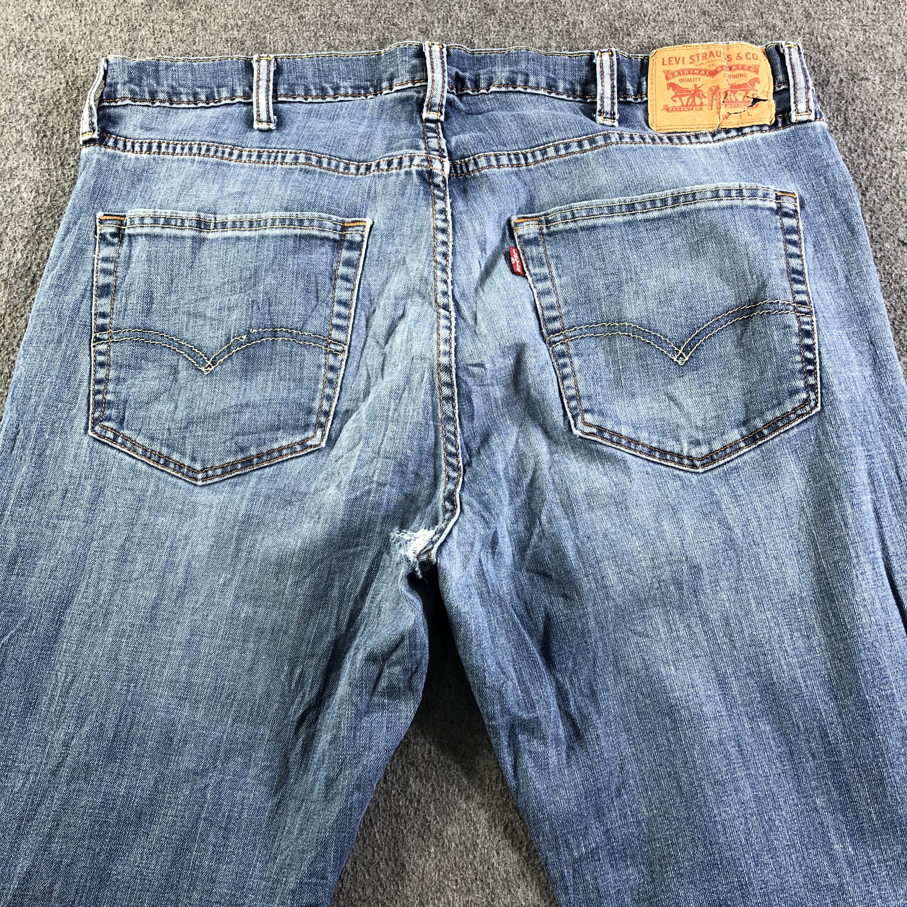 Levi's 90s Vintage Blue Wash Levis 559 Jeans-J4268 Size US 38 / EU 54 - 4 Thumbnail