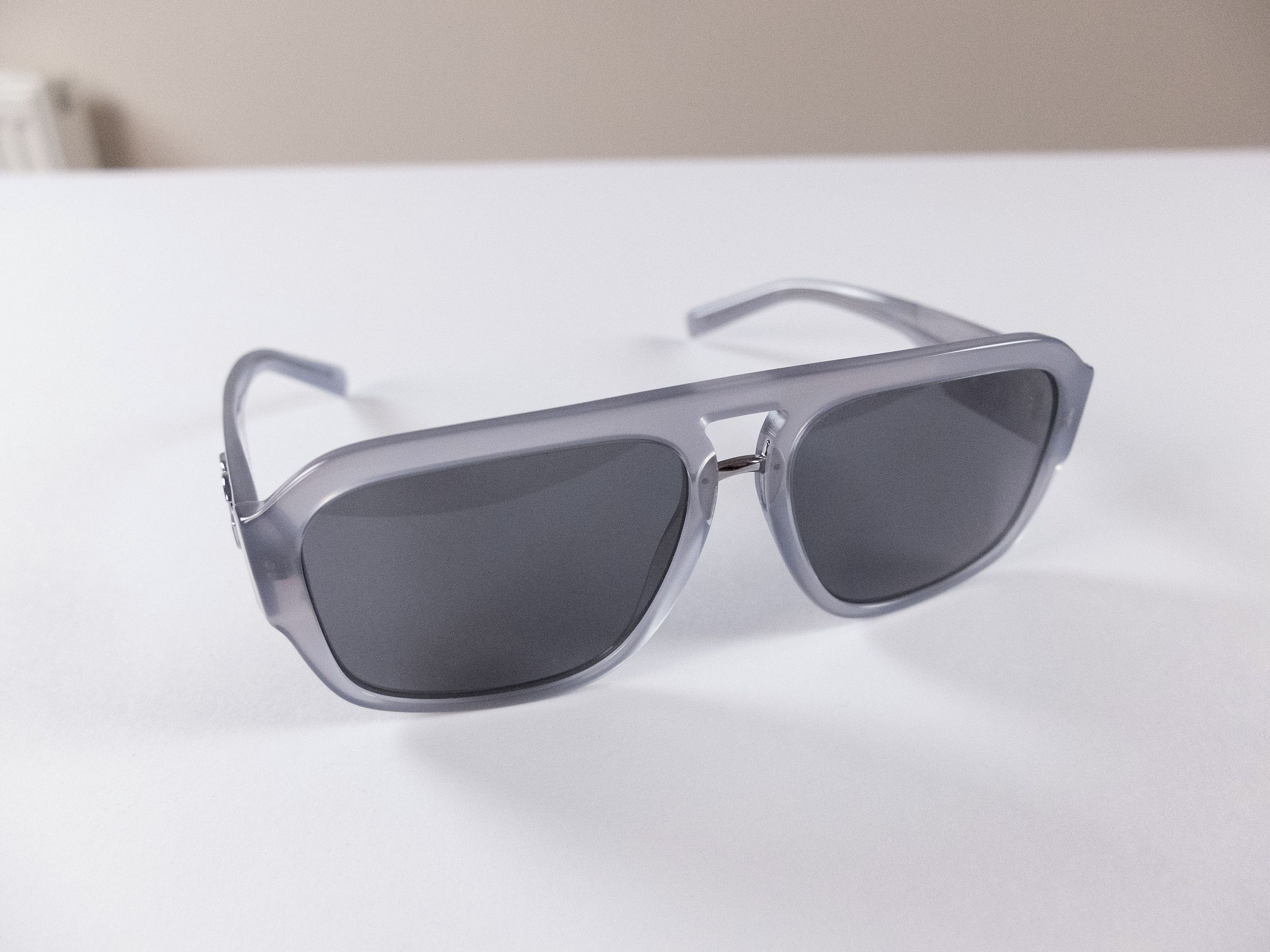 Dolce & Gabbana DOLCE & GABBANA opal gray clear aviator sunglasses Size ONE SIZE - 3 Thumbnail
