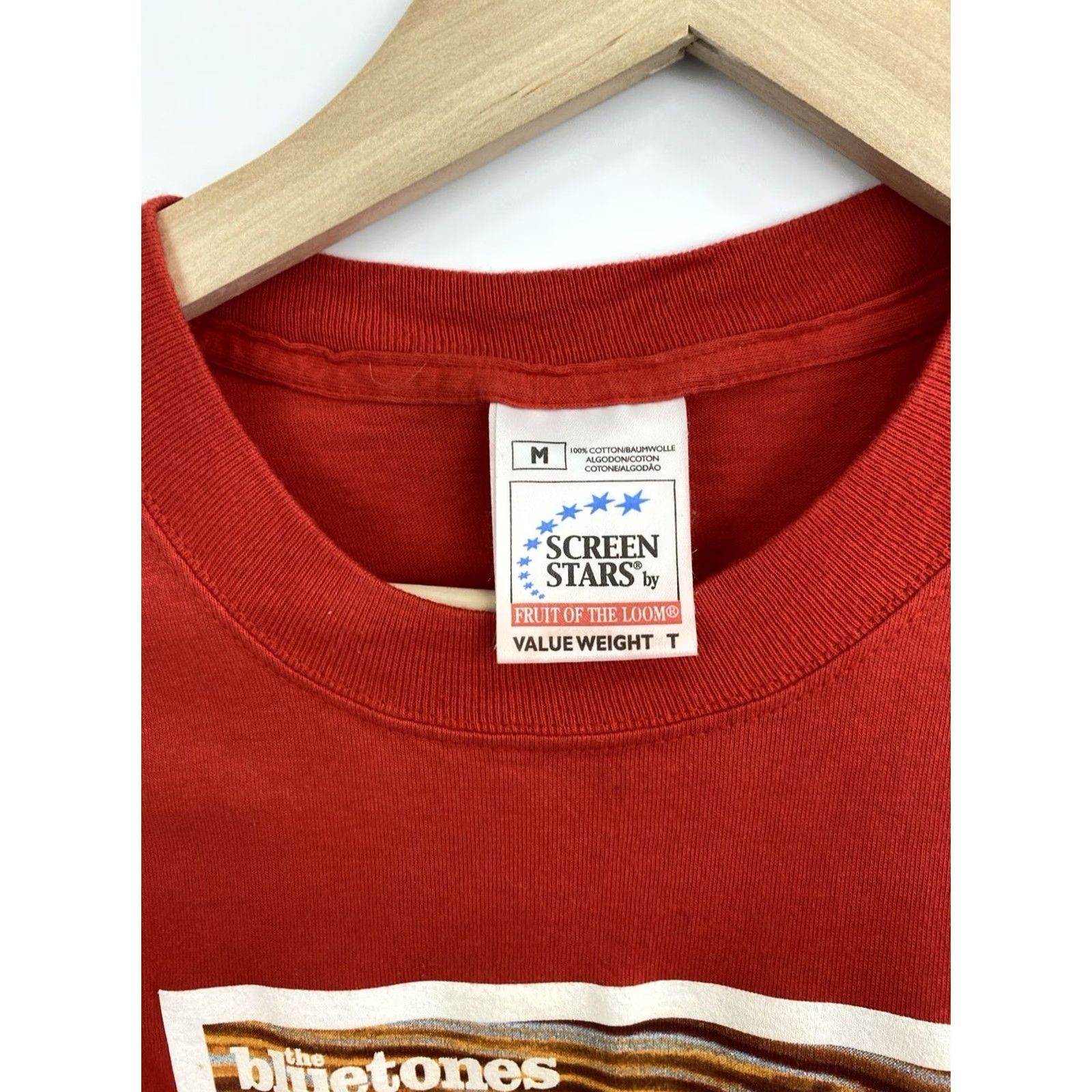 Fruit Of The Loom Vintage The Bluetones t-shirt M red 90s Shirt Men Medium XS/S? Size US M / EU 48-50 / 2 - 6 Thumbnail