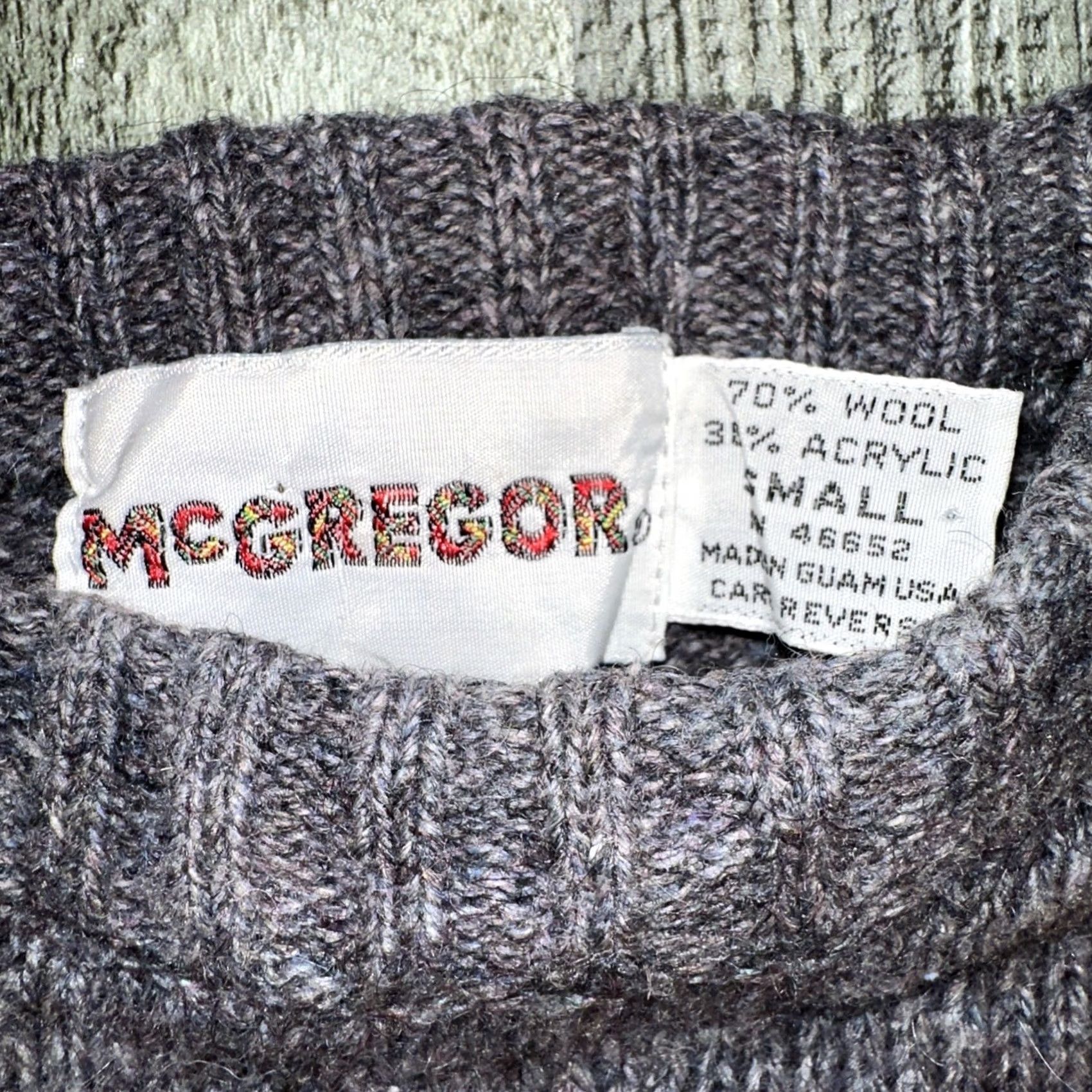 McGregor McGregor Sweater Wool Blend Striped Small Vintage 70s 80s Made in USA Guam Mens Size US S / EU 44-46 / 1 - 2 Thumbnail