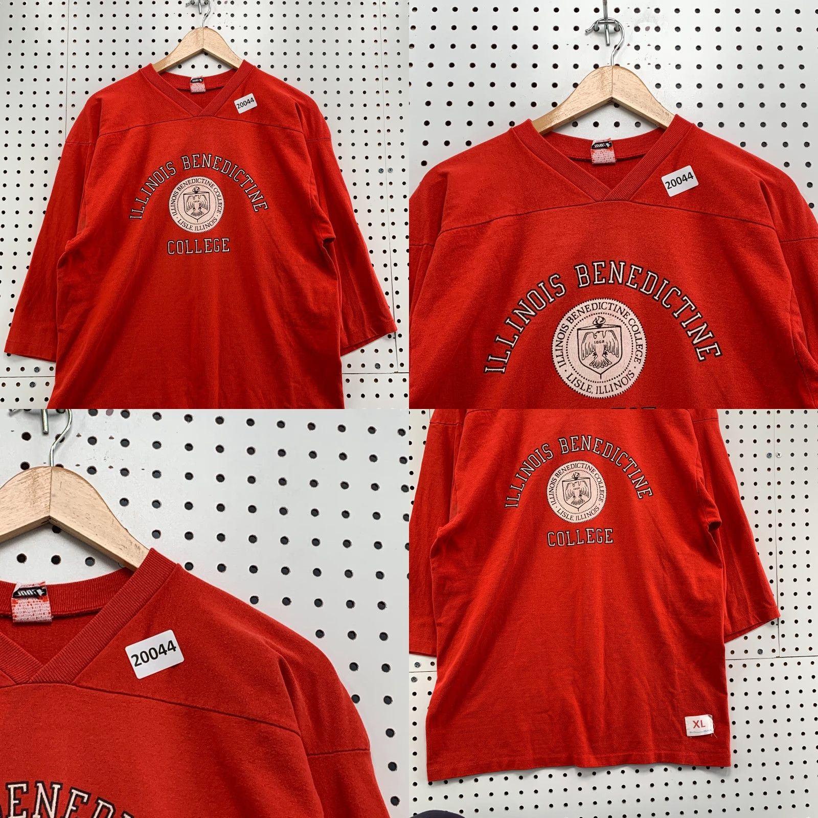 Vintage VINTAGE Illinois Benedictine College Shirt Long Sleeve Wolf & Son LISA XL Red 60s 70s 80s College University Womens XL Shirt Size XL / US 12-14 / IT 48-50 - 8 Thumbnail