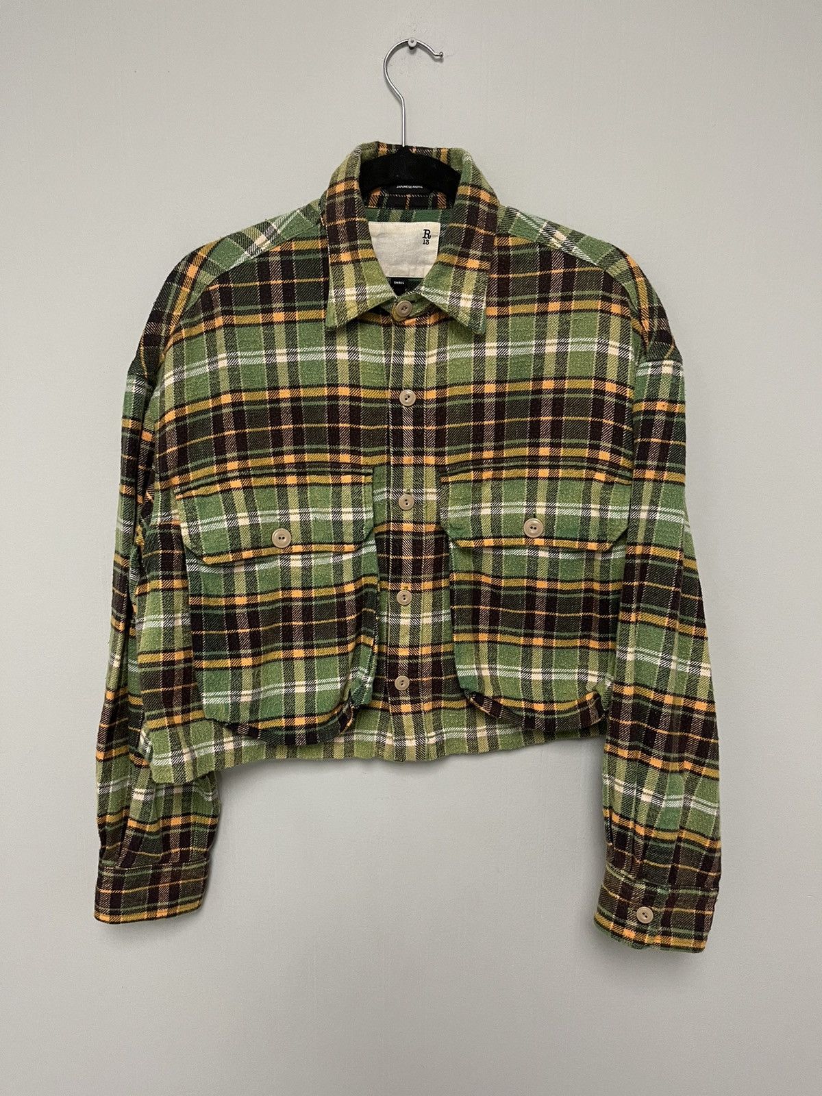 R13 Oversized Cropped shirt. Small Size US S / EU 44-46 / 1 - 2 Thumbnail