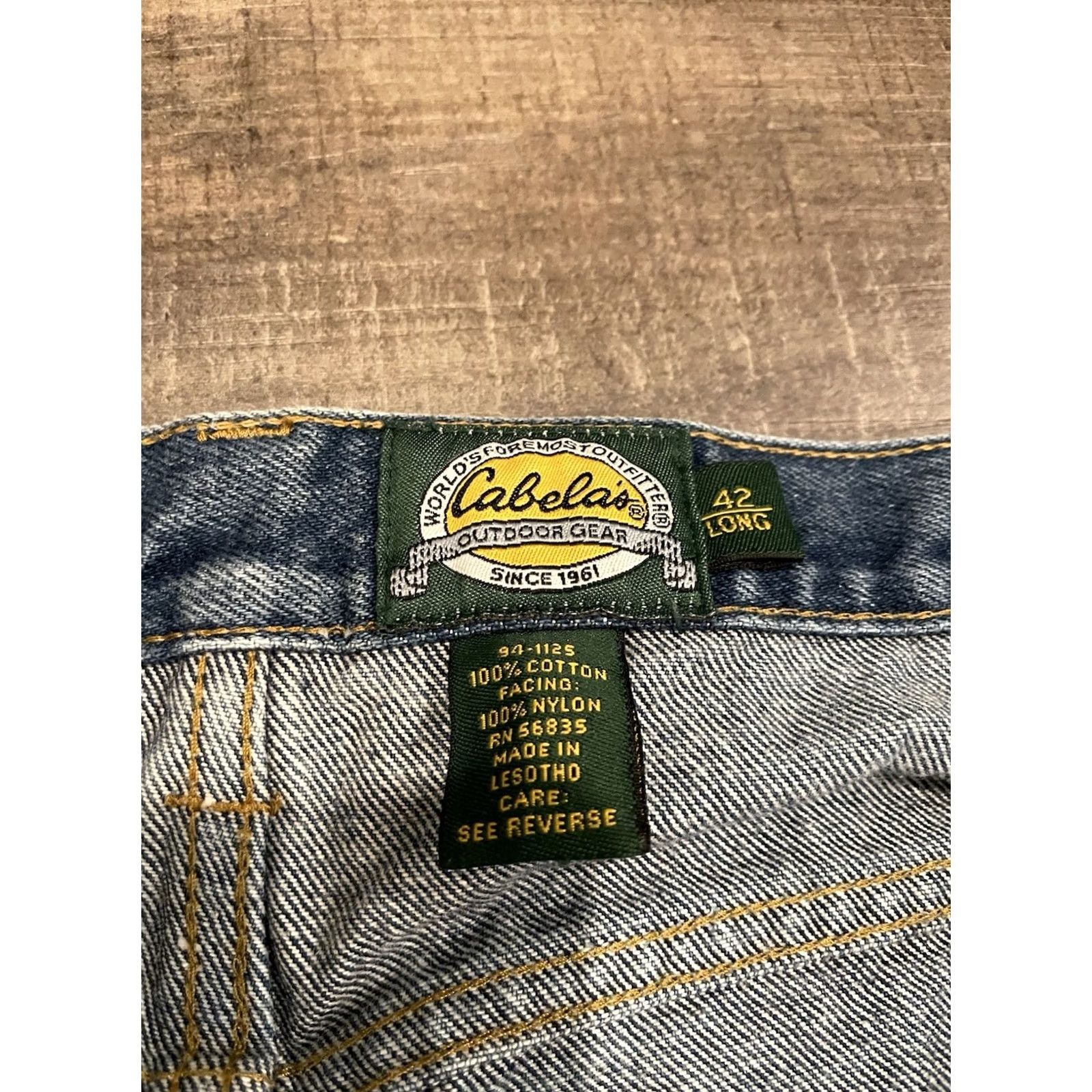 Vintage Cabela's Pants Mens 34 Inseam 34 Duck Canvas Cargo Outdoor Straight Leg Brown Cotton Regular Front Zipper Button Jeans Workwear Casual VTG No Size US 34 / EU 50 - 4 Thumbnail