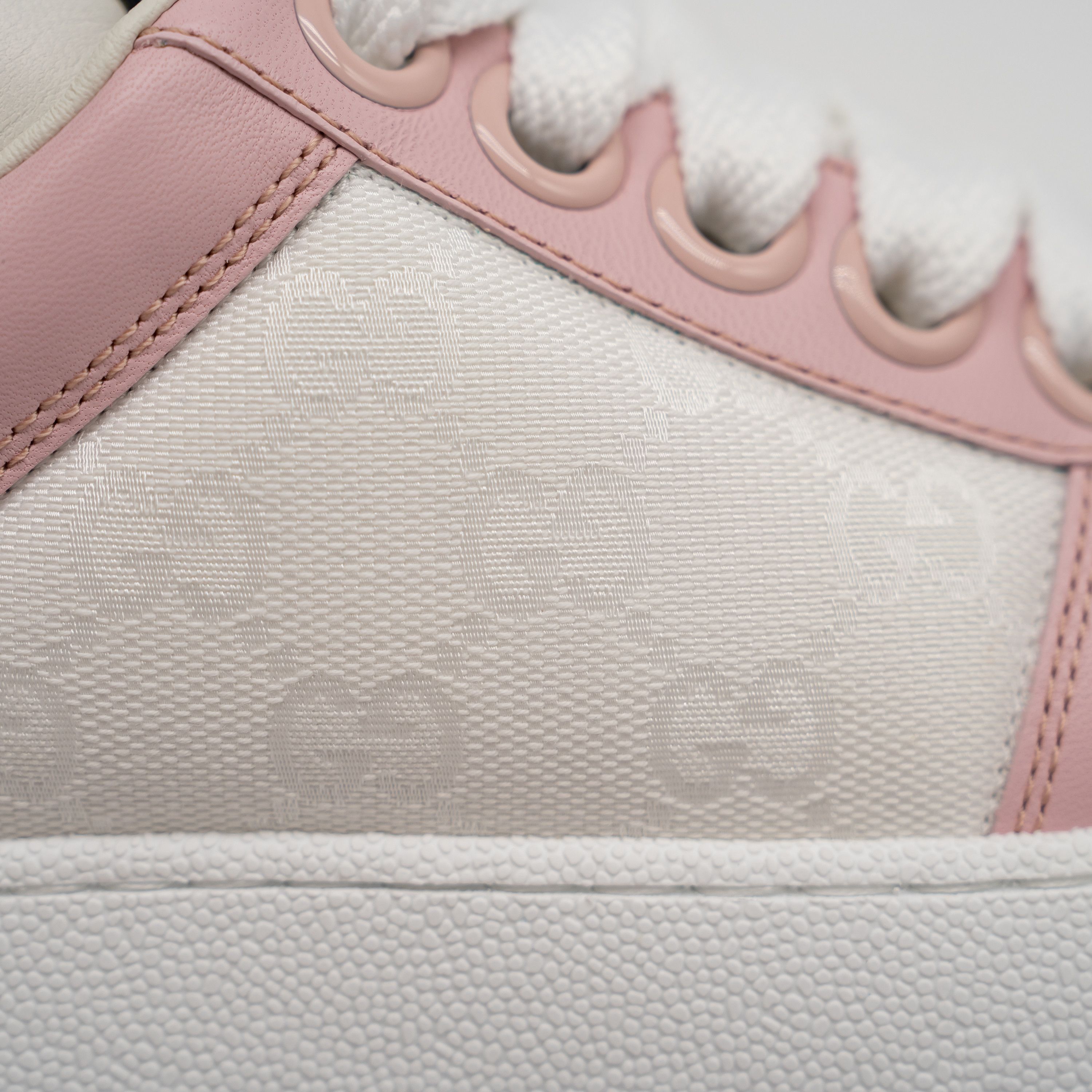 Gucci 7 US Gucci Double Screener Pink Puple Leather Sneakers GG Size US 7 / IT 37 - 9 Thumbnail