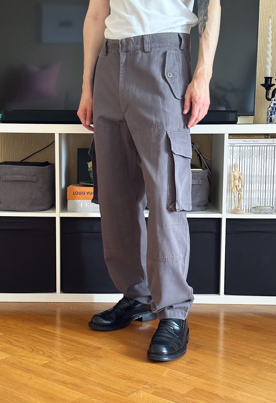 Prada PRADA 2006 Cargo Pants vintage cotton wool gray raf simons Size US 32 / EU 48 - 2 Thumbnail