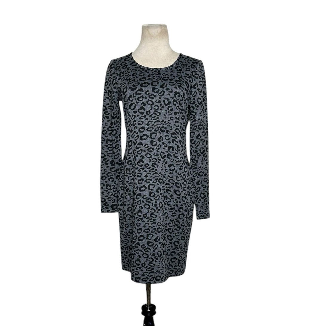 Banana Republic Banana Republic leopard long sleeves sheath dress size 4 Size S / US 4 / IT 40 - 1 Thumbnail