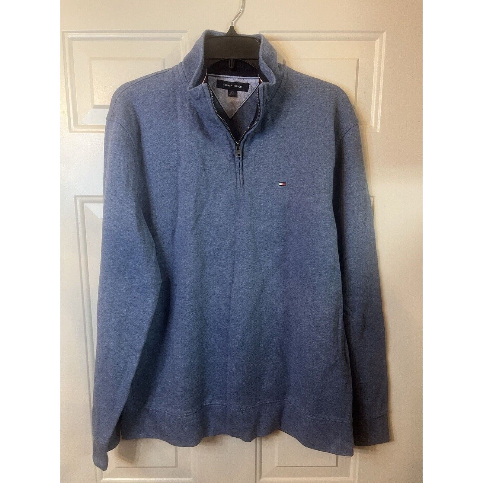 Tommy Hilfiger Tommy Hilfiger Pullover Men’s Large Blue zip Sweater Jacket Size US L / EU 52-54 / 3 - 1 Thumbnail
