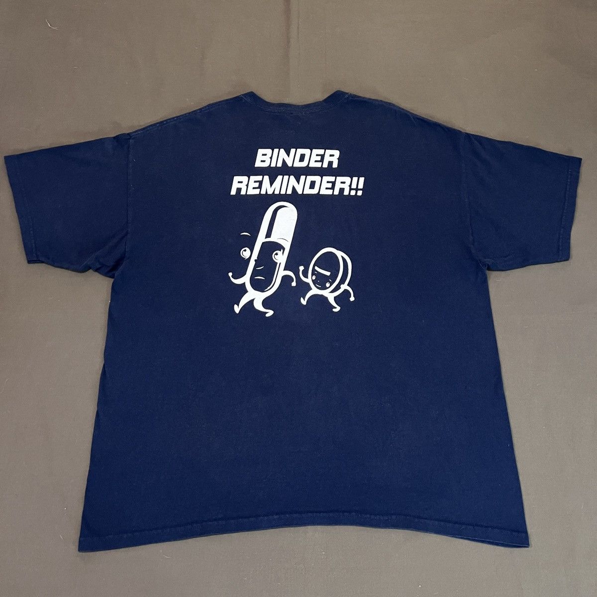 Vintage Vintage Y2K smile bones binder reminder drugs pill Tee 2XL Size US XXL / EU 58 / 5 - 6 Thumbnail