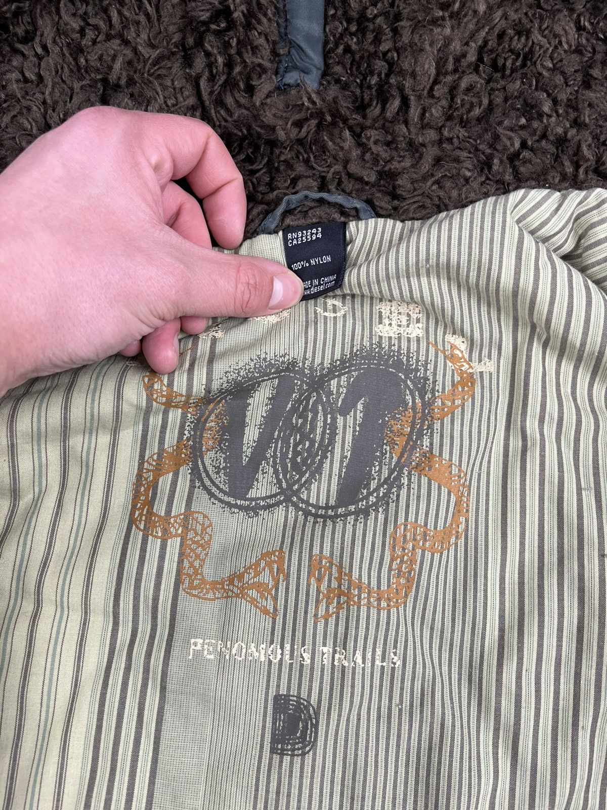 Diesel × Vintage DIESEL Vintage flight jacket thrashed faded bomber MA-1 y2k Size US M / EU 48-50 / 2 - 8 Thumbnail