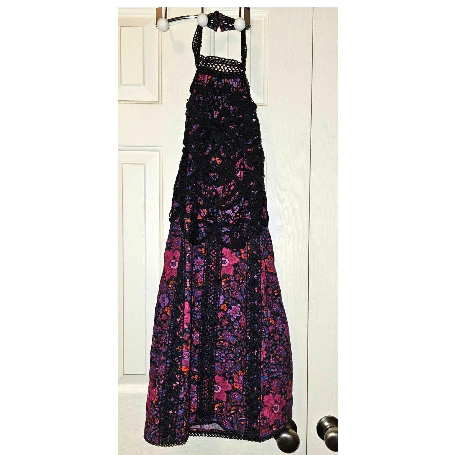 Free People New Free People Miss You Mini Dress HALTER $250 SZ 10 Purple Size L / US 10 / IT 46 - 3 Thumbnail