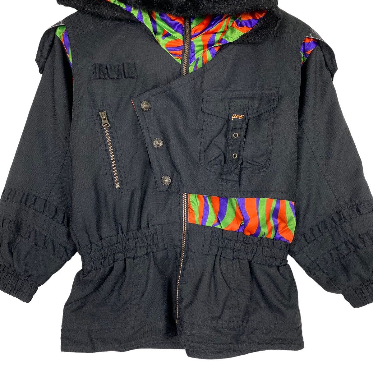 Japanese Brand Yodina xxx Hoodie Ski Jacket Multicolour Size US S / EU 44-46 / 1 - 4 Thumbnail