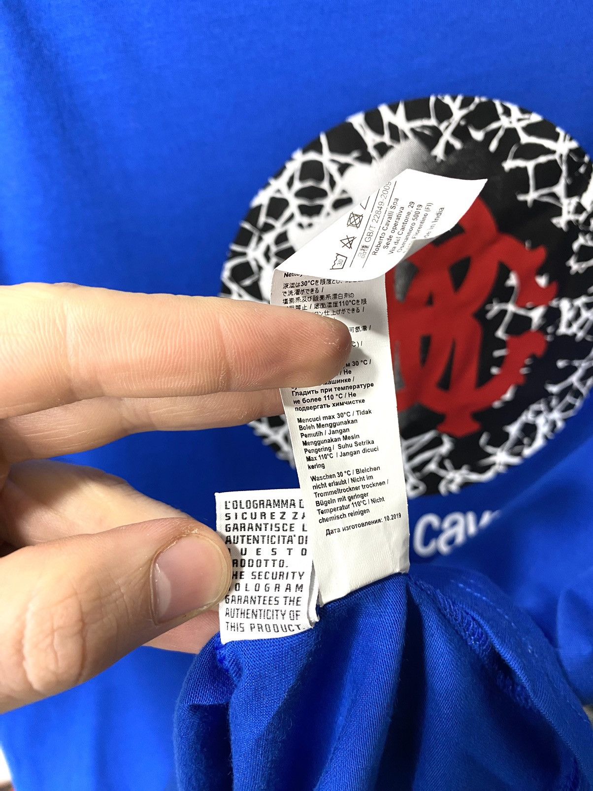 Just Cavalli Roberto Cavalli Big Logo T Shirt Just Cavalli Y2K Size US M / EU 48-50 / 2 - 8 Thumbnail