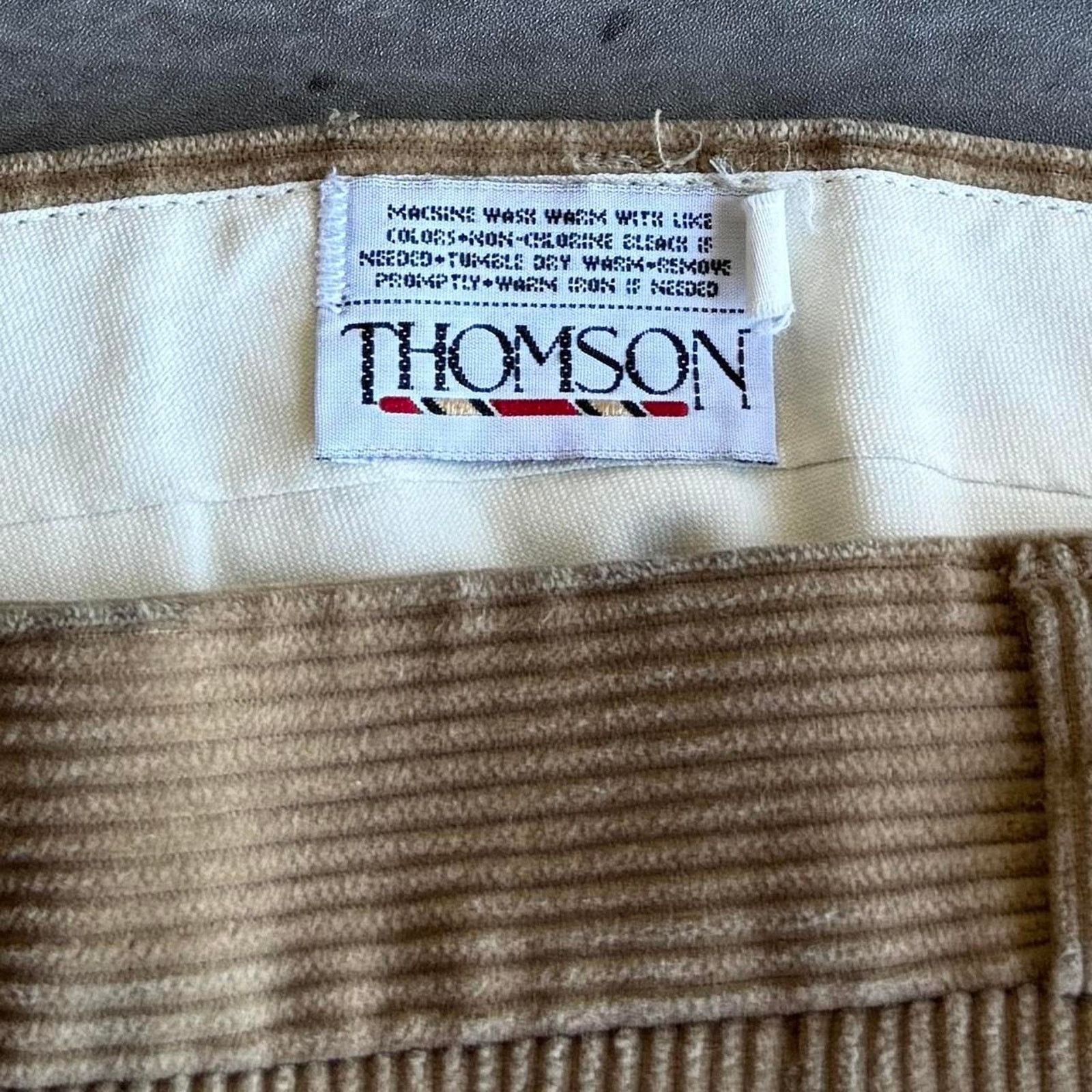 Vintage Vintage 90s Tan Thick Corduroy Dress Pants Size US 36 / EU 52 - 3 Thumbnail