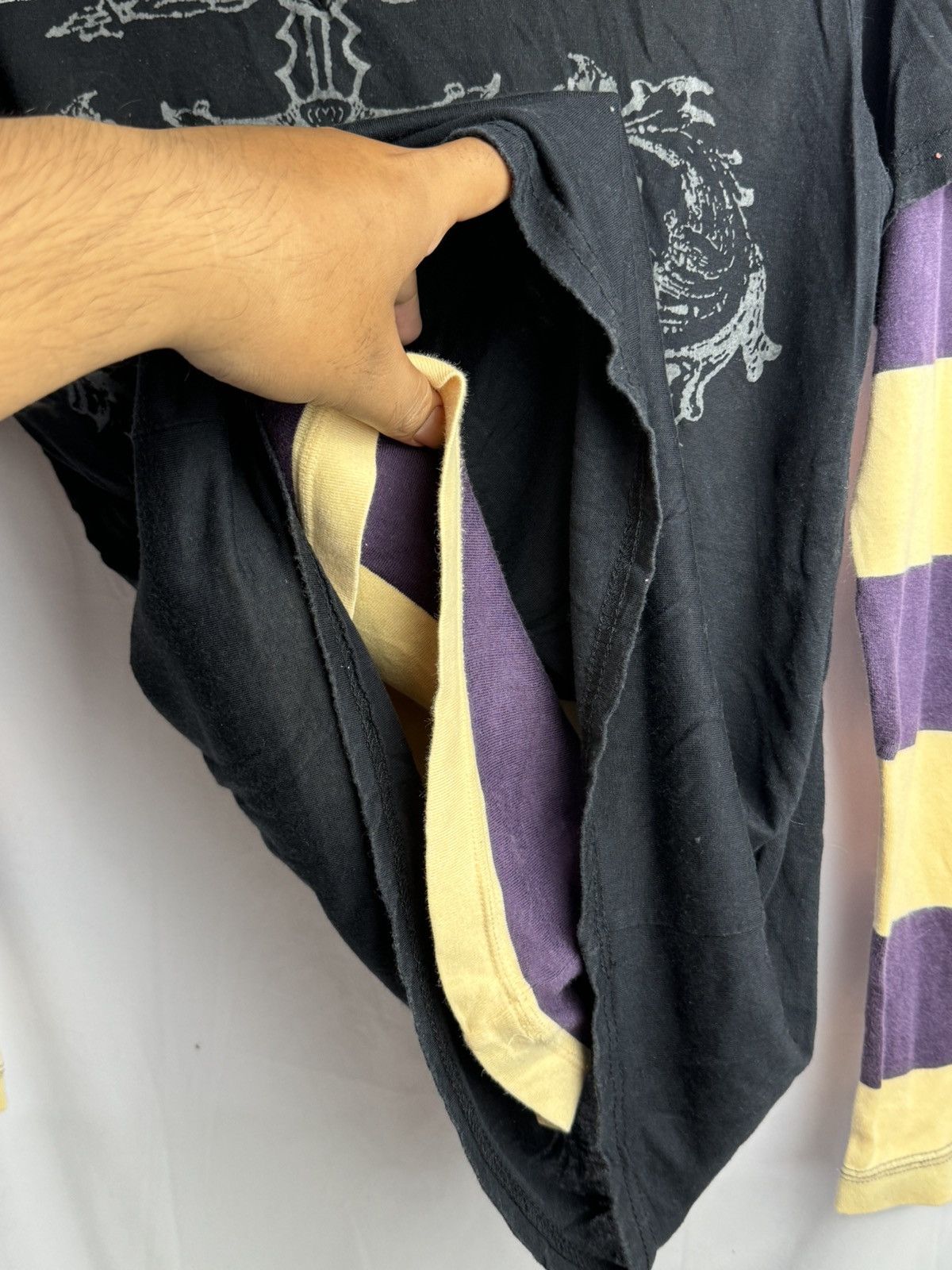 If Six Was Nine × Japanese Brand × Le Grande Bleu (L.G.B.) Double Layers Poem 1of1 Long Sleeve Size US S / EU 44-46 / 1 - 5 Thumbnail