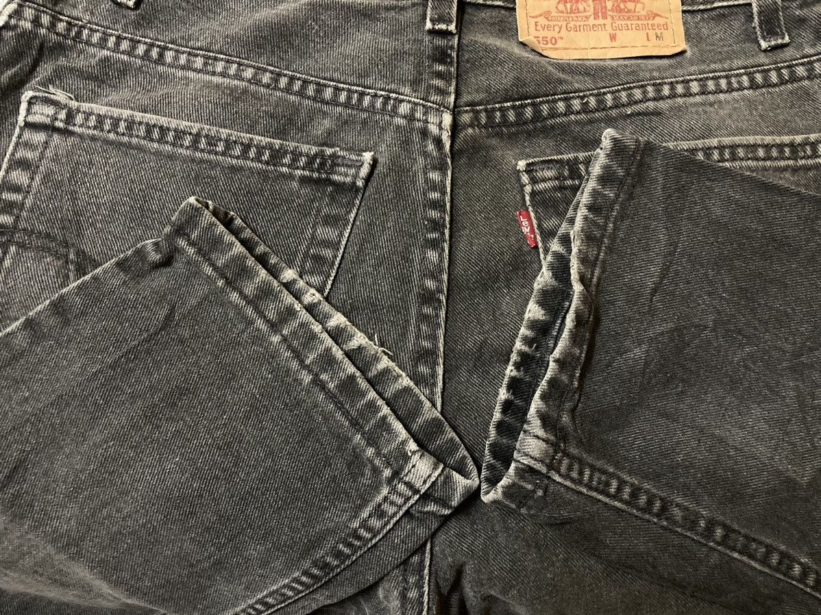 Levi's Vintage Levis 550 Black Relaxed Fit Tapered Leg USA Size US 30 / EU 46 - 13 Thumbnail