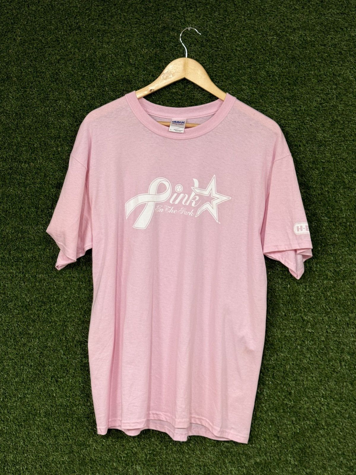 Gildan Vintage Astros HEB Houston Texas Pink MLB Star T Shirt Size US L / EU 52-54 / 3 - 1 Thumbnail
