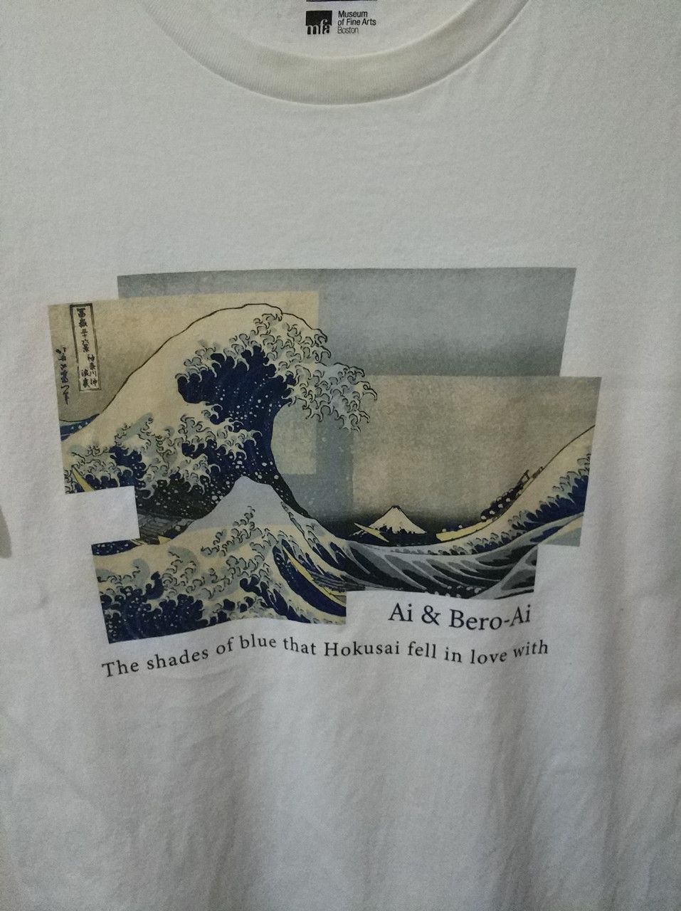 Japanese Brand × Uniqlo × Vintage Vintage Uniqlo Hokusai Blue Tee T-Shirt Large Excellent Size US L / EU 52-54 / 3 - 2 Thumbnail