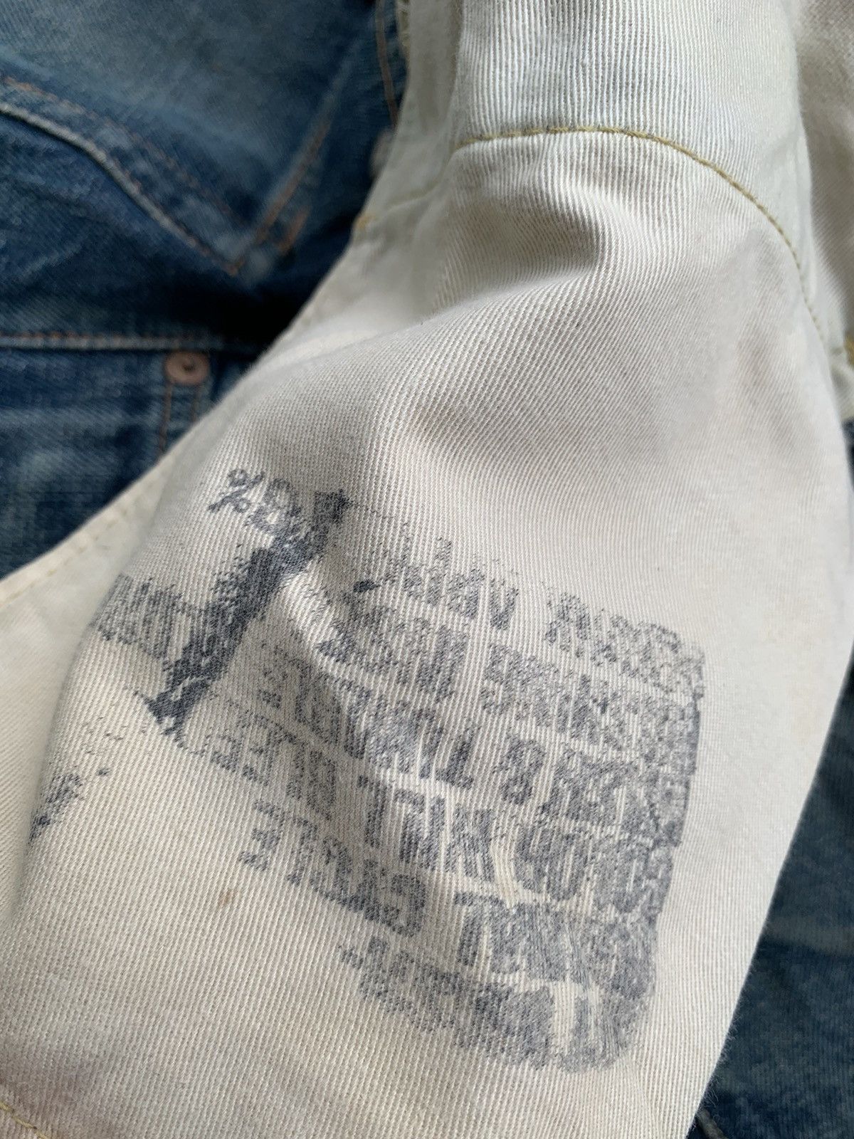 Japanese Brand × Vintage Vintage Go West Yellow divsion Selvedge distressed denim Size US 30 / EU 46 - 13 Thumbnail