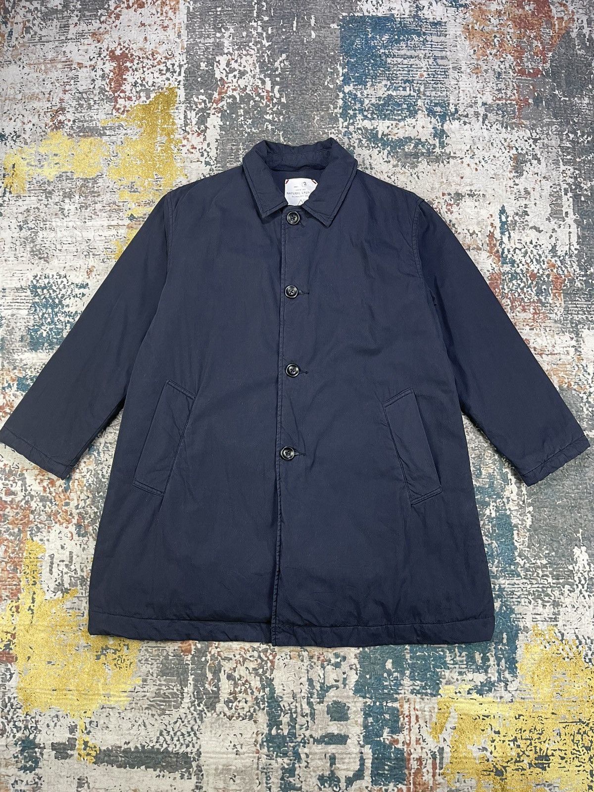 Japanese Brand Natural Laundry Navy Parka Coach Jacket Size US M / EU 48-50 / 2 - 1 Thumbnail
